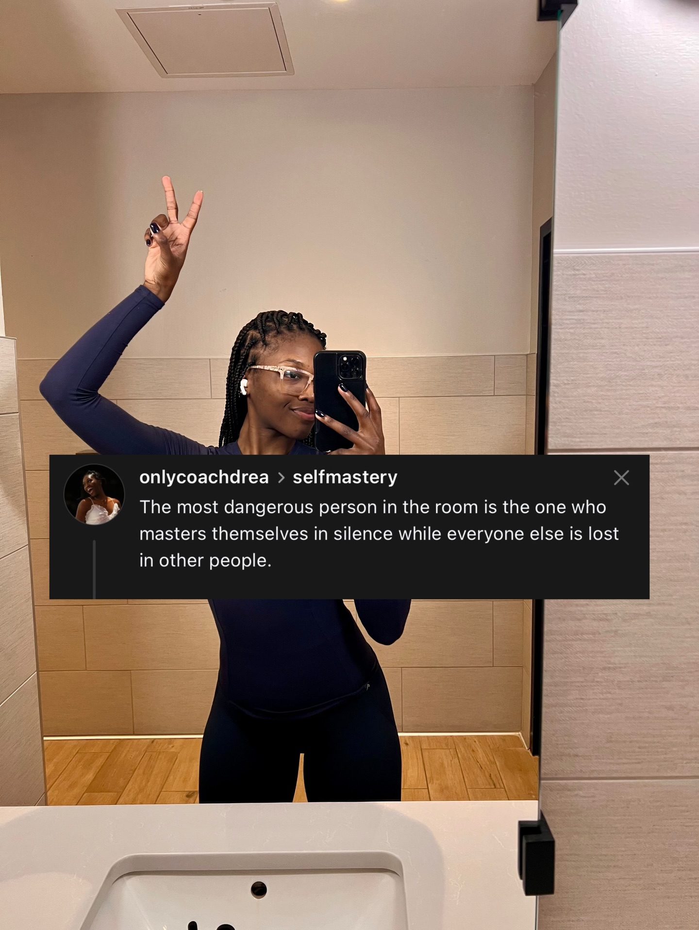 Power lives in consistently learning and mastering yourself.
It’s a silent, unglamorous job, but it’s the best work you can commit yourself to.
There’s no greater reward when you can stand in a place of peace, self-acceptance, and self-compassion no longer bound to your story of limitations.
Simply showing up in the daily process and letting God handle the promise the process is leading you to.
Listen within. Don’t get distracted.