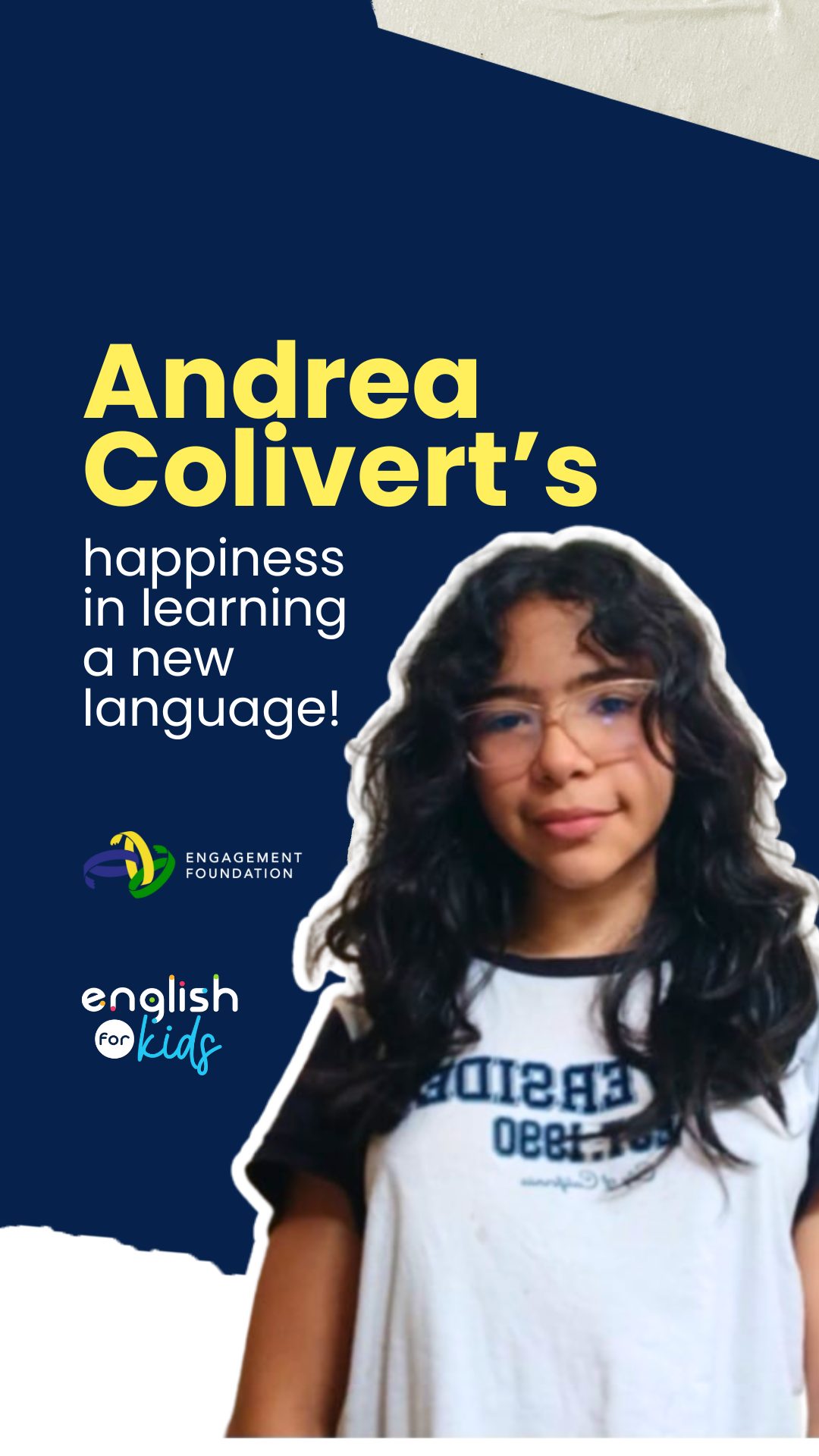 ✨ Andrea hasn’t just learned a new language — she’s also learned that she is capable of achieving great things.
🌎📚 At Engagement Foundation, we work so that more young people can experience this moment, regardless of their background or circumstances.
And you can help us make it possible. 💫
Donate now at www.engagementfound.ca
…
#EnglishForKids #LearnEnglish #KidsWhoDreamBig #EducationWithPurpose #BilingualFuture #SocialImpact
(ES)
✨ Andrea no solo ha aprendido un idioma, también ha aprendido que sí es capaz de lograr grandes cosas.
🌎📚 En Engagement Foundation a través de nuestro programa @englishforkidsve trabajamos para que más jóvenes vivan este momento sin importar su origen o condición.
Y tú puedes ayudarnos.💫
¡Dona ahora en www.engagementfound.ca
…
#EnglishForKids #AprenderInglés #NiñosQueSueñanEnGrande #EducaciónConPropósito #FuturoBilingüe #ImpactoSocial