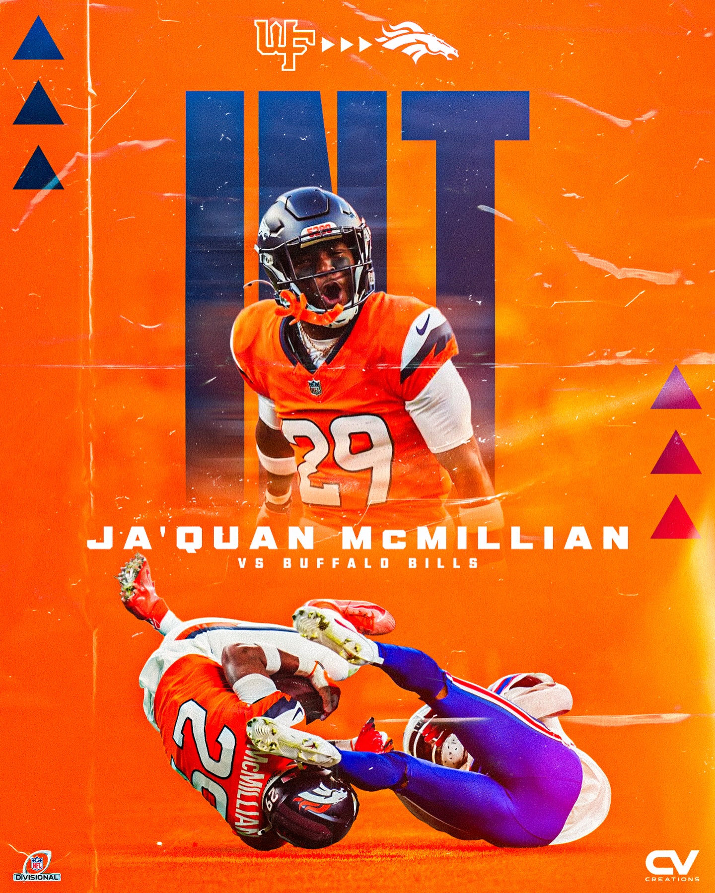 Shoutout to @westfo_fb alum @island2.1 on the game changing interception that led to the Broncos victory over the Bills!