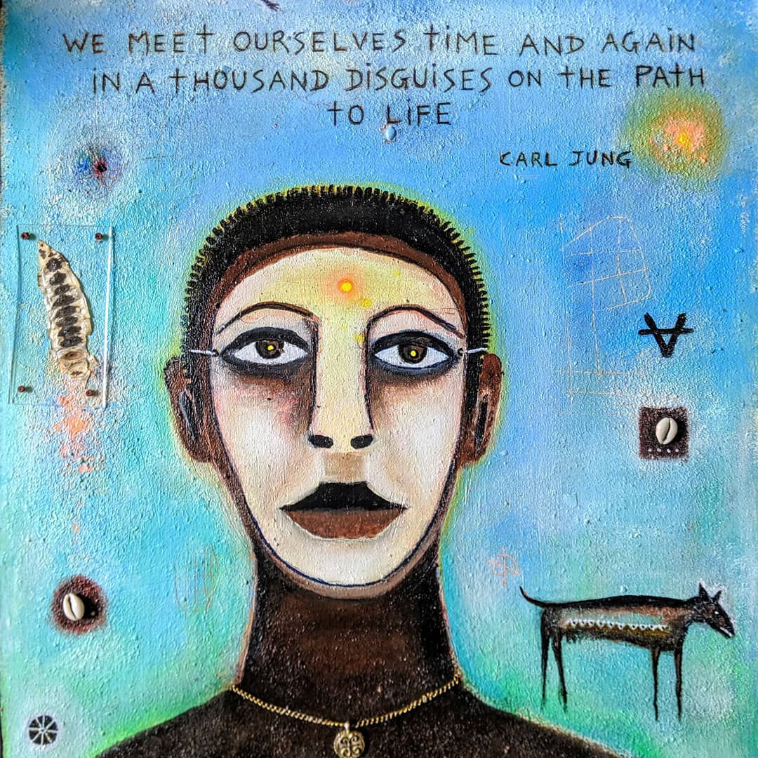 Some wear masks in order to be seen. One Love.