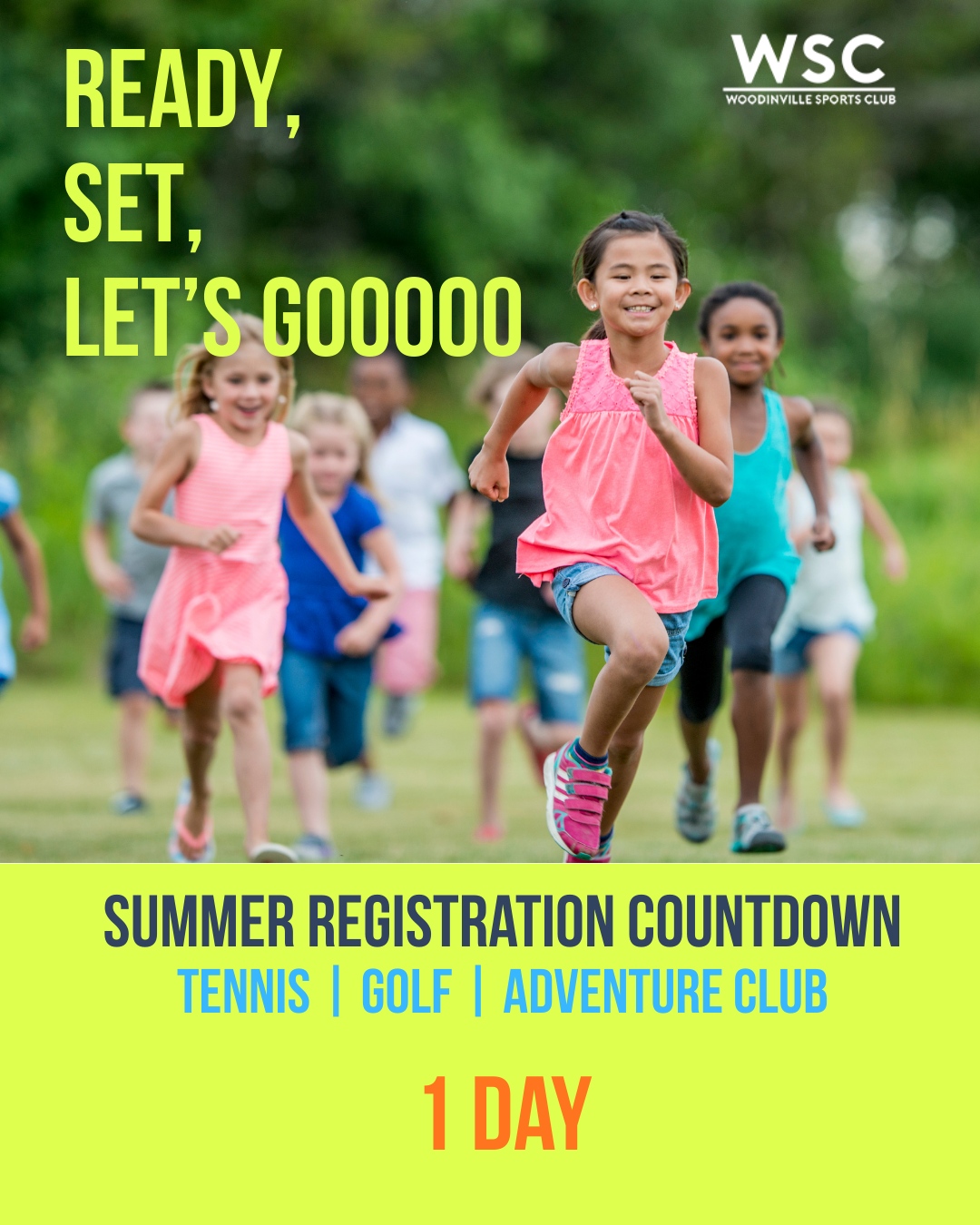 TOMORROW IS THE BIG DAY! 🔥
Summer Training registration opens January 22 at 8am ⏰
Tennis • Golf • Adventure Club | Ages 3-18 | June 29 - August 30
What's new for 2026:
✨ NEW Tier 1 Golf Academy
✨ Athletic Performance Lab training integrated daily
✨ Bundle AM + PM sessions for full-day multi-sport training
EARLY BIRD SPECIAL (through Feb 28):
🐦 10% off full-week pricing
🎁 FREE t-shirt
Set your alarm → Register with the link in bio!
#WSCSummerTraining #TIer1Tennis #Tier1Golf #EpicSummer #TennisTraining #GolfAcademy #WSC