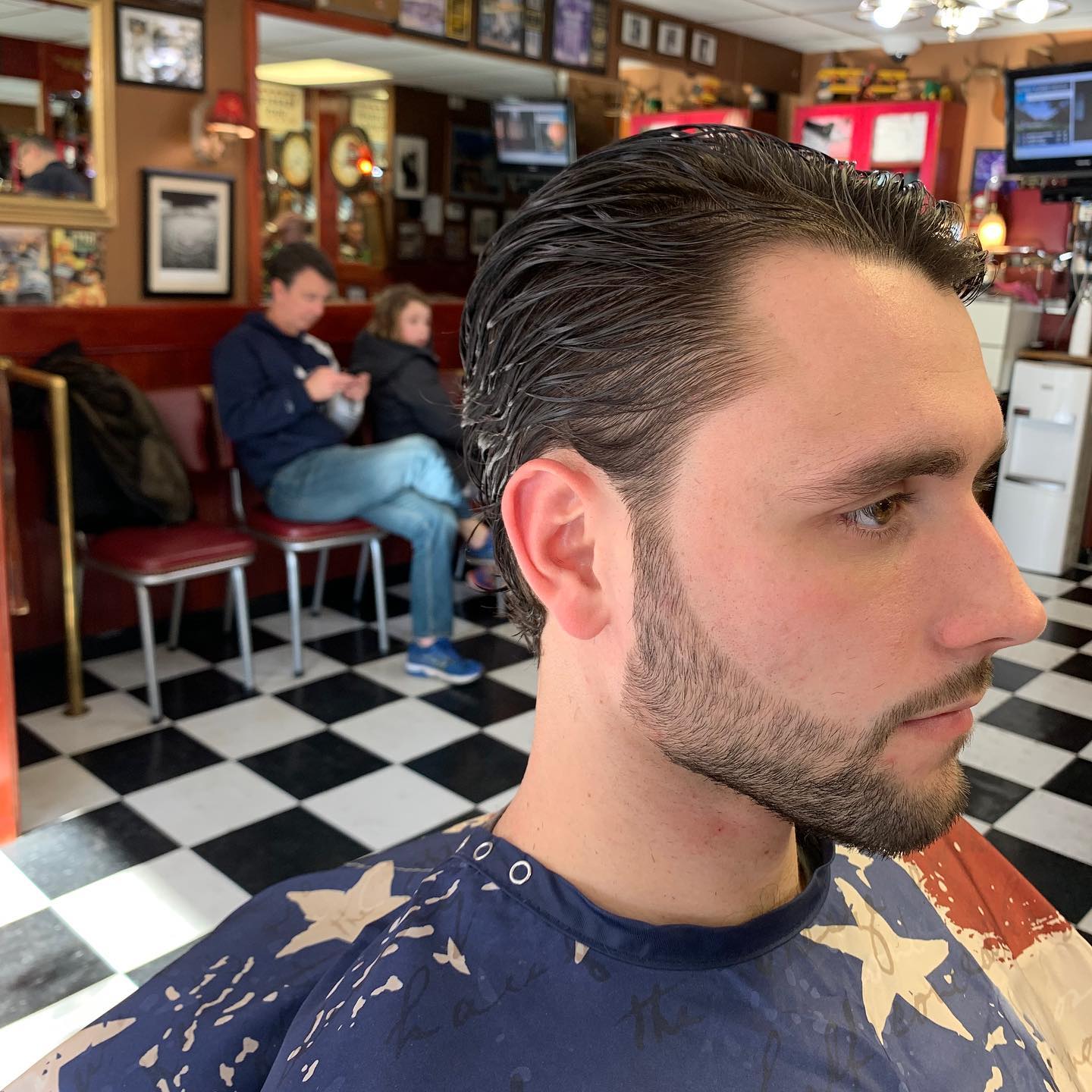 We are open today! Come on down and get a slick haircut by one of our barbers. ✂️👨🏻