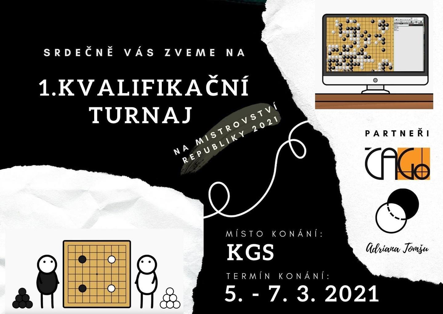 Dnes a zítra do 14h máte poslední možnost přihlásit se na 1. kvalifikační turnaj na Mistrovství republiky 2021 ‼️
LAST CHANCE to register for the 1st weekend online go tournament organized by Czech go association ‼️#linkinbio👆
#gogame #onlinetournament #goisthebest #playgo