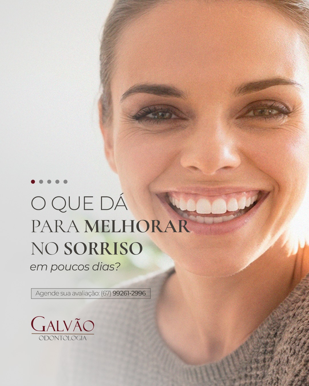 Muita gente acredita que melhorar o sorriso sempre exige tratamentos longos. Mas nem sempre é assim.
Dependendo do caso, existem ajustes estéticos e funcionais que podem ser feitos em pouco tempo, trazendo mais harmonia, conforto e confiança ao sorrir.
O mais importante é não comparar o próprio sorriso com o de outras pessoas.
Aqui na Galvão Odontologia, tudo começa com uma avaliação detalhada. É ela que define o que pode ser resolvido rapidamente e o que precisa de um planejamento mais completo, sempre respeitando a saúde bucal e a naturalidade do resultado.
📲 Agende seu horário na Galvão Odontologia: (67) 99243-1904
📍 Rua Floriano Peixoto, 1227 – Esquina com a Rua Monte Alegre – Jardim América, Dourados – MS
#dentista #odontologia #dourados #douradosms #esteticadental #clareamento #facetas #saudebucal