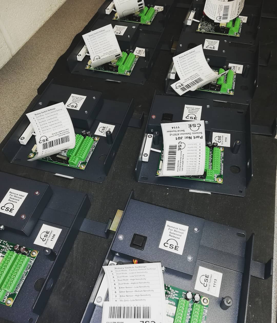 New Batch of Grade 3+ ATM7's V2 Security Sensors. QA Tested ready for packing #atmsecurity #banksecurity #highsecurity