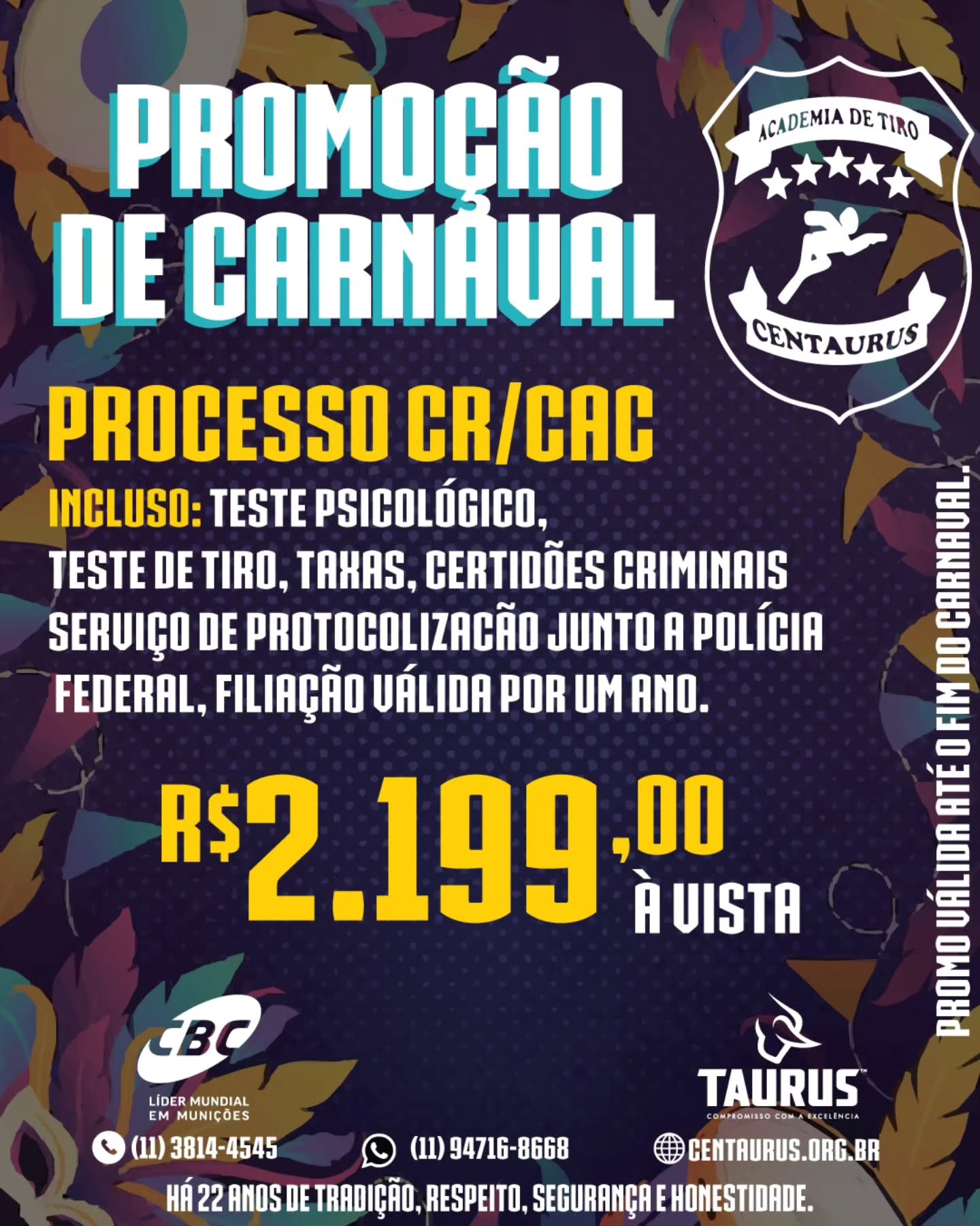 2026 começou pensando em você que quer se tornar afiliado!
Aproveite a promoção de Carnaval da CENTAURUS!