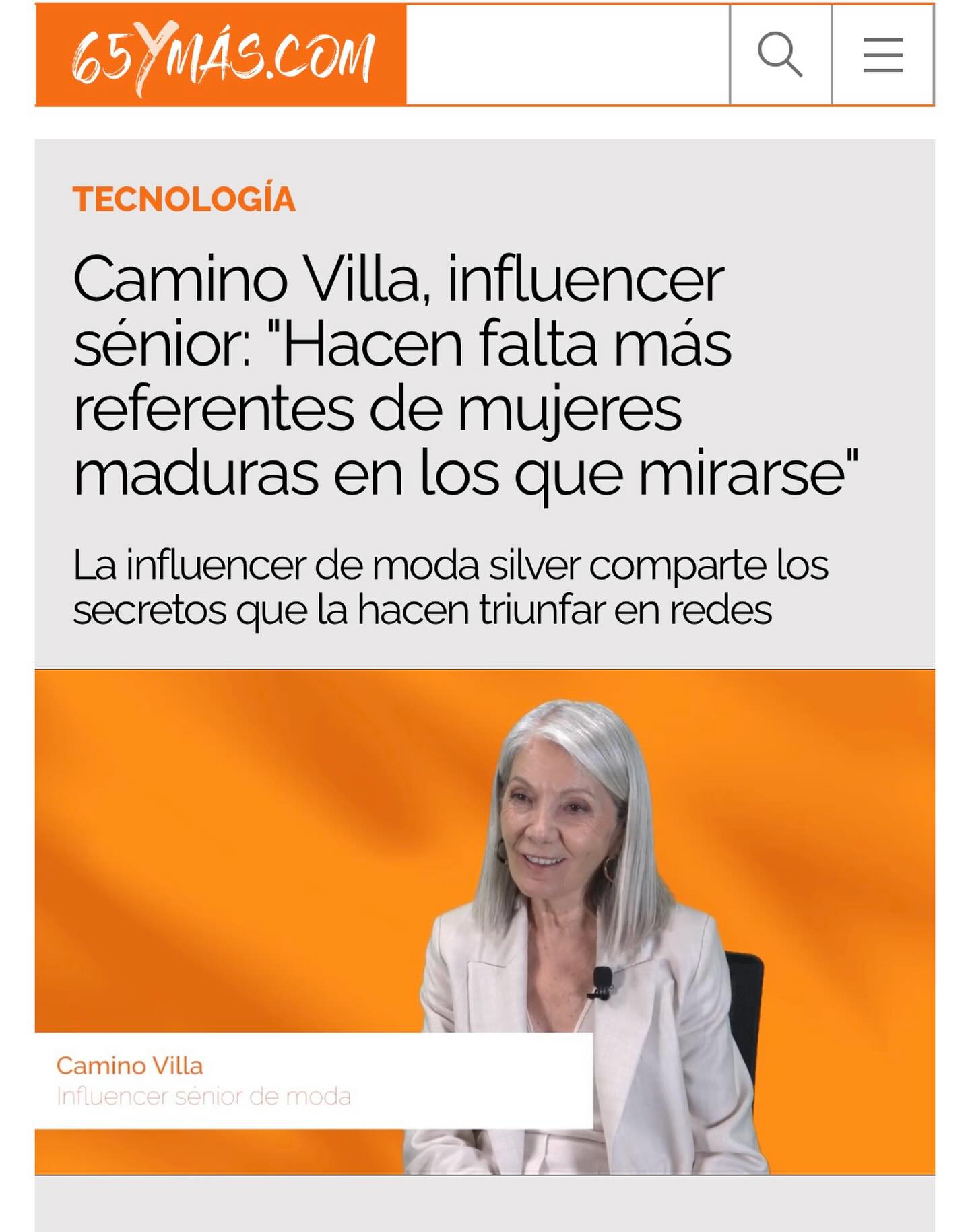 GRACIAS!
Hoy publica @65ymas , la entrevista en la que hablo de mis comienzos en las redes sociales, de mi trayectoria profesional y de cómo lo personal te afecta y marca tus etapas, tus intereses y tus cambios.
De lo importante que es nuestra aportación y nuestra visión desde la experiencia adquirida con los años y de la ilusión y la curiosidad que nos acompaña viviendo un presente activos aprendiendo y creciendo .
Nunca es tarde!
Si os interesa escucharlo está en su página Web www65 y más. com y en su cuenta de YouTube .
Espero que os guste y que os sintáis identificados!
Os leo!!
#entrevista #65ymás #influencersenior #speaker #silvermodel
@65ymas
@ana_bedia