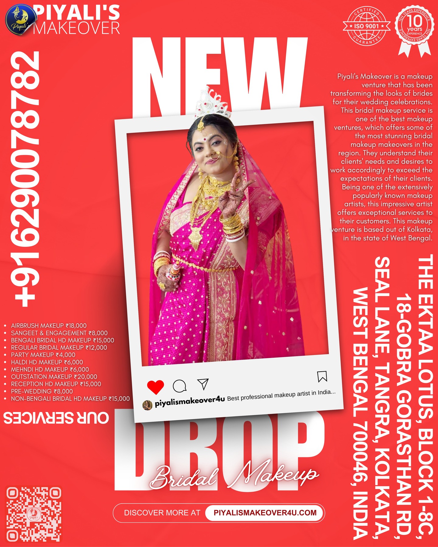 Professional Makeup Expertise with a Refined Touch – Piyali’s Makeover ✨💄
At Piyali’s Makeover, professionalism, precision, and artistry come together to create timeless beauty 🌸✨
Our certified and experienced makeup artists focus on enhancing your natural features with elegant, flawless, and perfectly balanced looks 💖🌟
We specialize in bridal makeup 💍👰, engagement makeup 💎✨, party makeup 🎉💄, and professional photoshoot makeup 📸✨.
Using premium-quality products 🧴💎, advanced HD makeup techniques 🎨✨, and strict hygiene standards 🧼✔️, we ensure long-lasting comfort and a radiant finish 🌟💫
Every makeover is thoughtfully customized to match your style, personality, and special occasion 💖🌹
Piyali’s Makeover is trusted for quality, consistency, and professional beauty services ✨🏆
📞 Call / WhatsApp: 080176 88018 📲
🌐 Visit: www.piyalismakeover4u.com 🌍
#PiyalisMakeover #ProfessionalMakeupArtist 💄 #BridalMakeupIndia 👰 #HDMakeup ✨ #LuxuryMakeupServices 💎 #CertifiedMakeupArtist 🎓 #PartyMakeup 🎉 #EngagementMakeup 💍 #PhotoshootMakeup 📸 #FlawlessBeauty 🌟 #MakeupExperts 💖