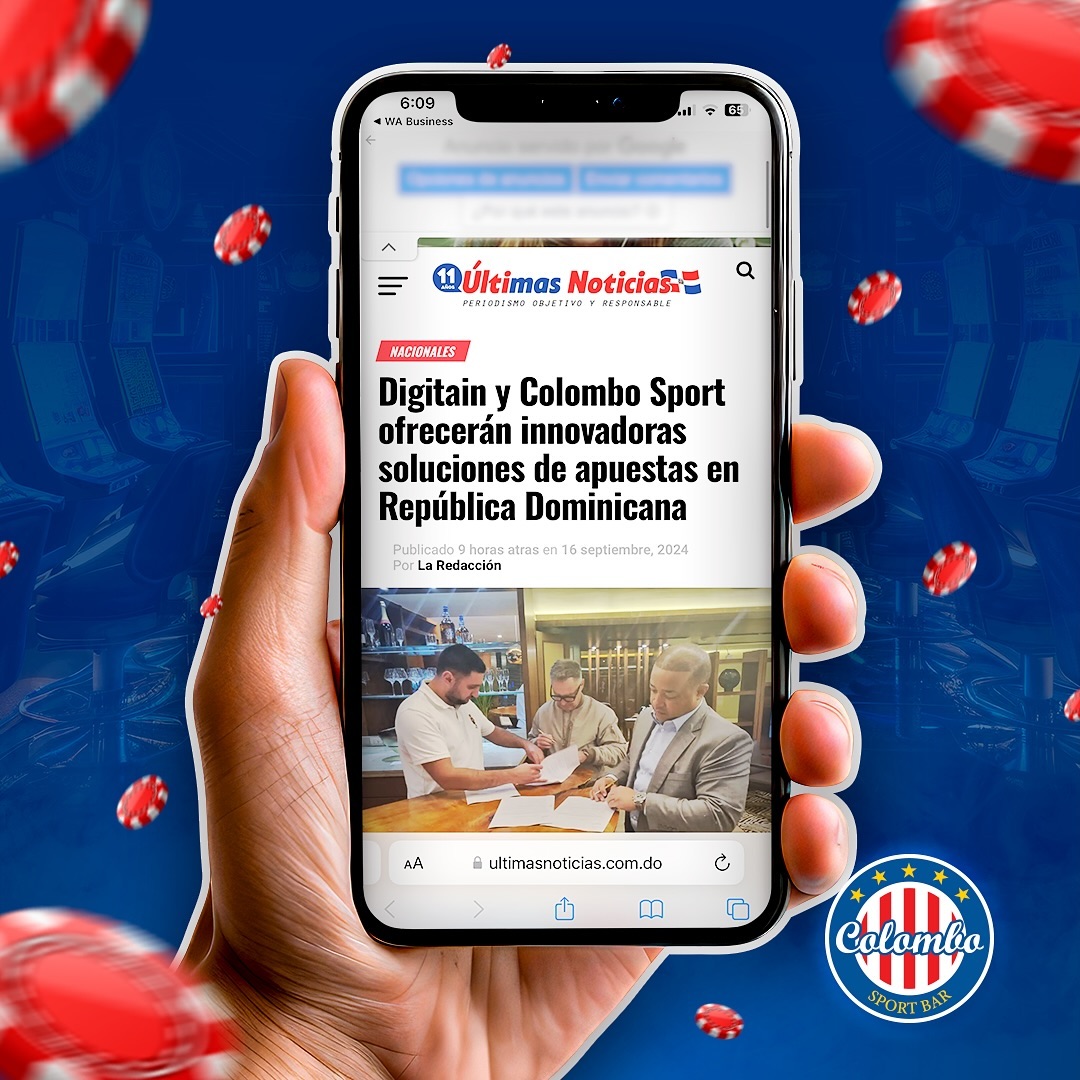 🚀 ¡Grandes noticias para el mundo de las apuestas deportivas en República Dominicana.
Colombo Sport y Digitain se unen en una alianza estratégica para llevar las soluciones más avanzadas en apuestas deportivas a nuestro país. 🏆 Esta colaboración nos permitirá ofrecer una experiencia premium y personalizada para todos nuestros clientes. 🔥
Prepárate para una nueva era en las apuestas deportivas con tecnologías innovadoras y contenido exclusivo. 💥 ¡Esto es solo el comienzo!
#ColomboSport #Digitain #ApuestasDeportivas #Innovación #Experiencia