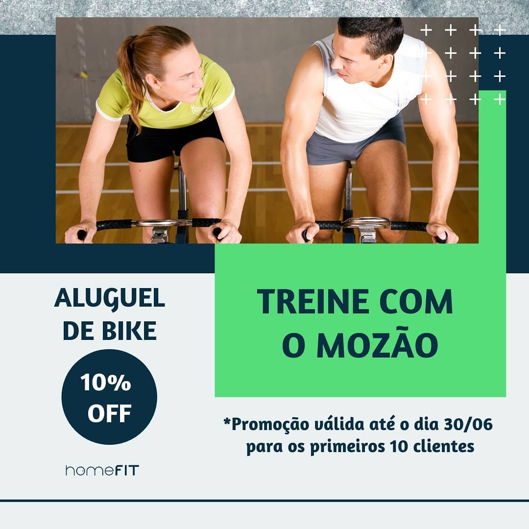 Não gosta de treinar sozinho? Resolvemos o seu problema. Preparamos um desconto especial para que você e o mozão fiquem em forma juntos. 🥰
Escolha o equipamento mais interessante para o casal e obtenham juntos os benefícios de exercitar-se na companhia do seu amor!🤩
Use o cupom CASALFIT. Agora corra, pois é válido apenas para os 10 primeiros aluguéis. Link na Bio!🚴😃
#homefit #casalfit #alugueldebike #bikeindoor #bikeergométrica