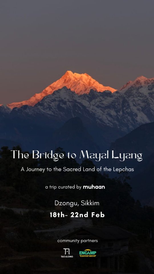 Listening to Asmita talk about her time in Dzongu reminds us why this journey matters.
From forest walks to shared meals, stories, and quiet moments in Mayal Lyang, this is travel that stays with you.
Join us to The Bridge to Mayal Lyang
📍 Dzongu, North Sikkim
🗓️ 18–22 February
**Limited spots available.