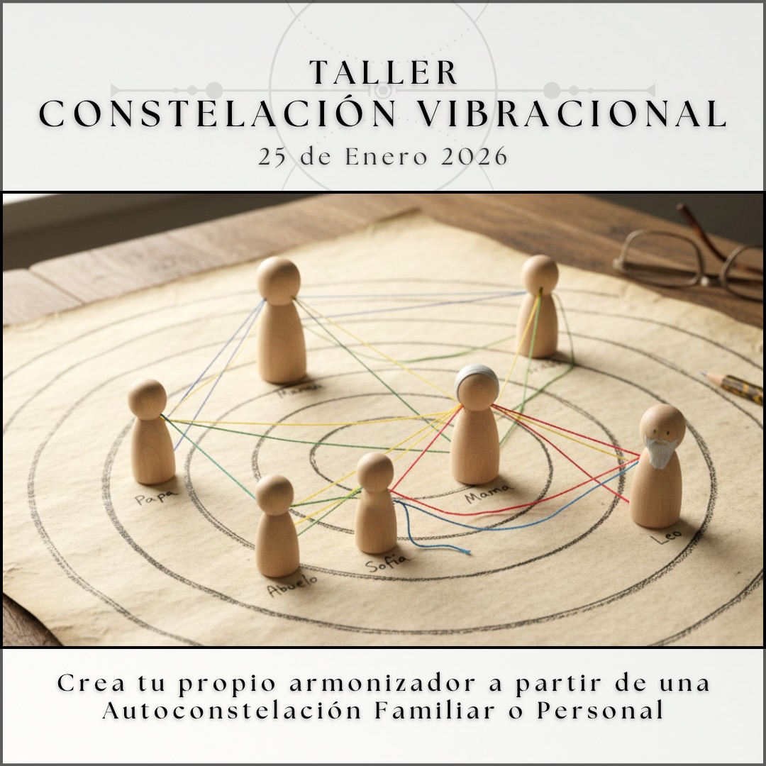 🌟 Sumérgete en una jornada de transformación y armonía 🌟
¿Alguna vez has sentido que ciertos patrones se repiten en tu vida? ¿O que hay emociones bloqueadas que te impiden avanzar? En este taller único, te guiaremos a través de un viaje de autodescubrimiento y sanación, combinando dos herramientas poderosas: Las Constelaciones Sistémicas o Familiares y la creación de un objeto Armonizador.
¿Qué haremos?
1️⃣ Autoconstelación (Método Phimet): Un proceso profundo donde exploraremos tu sistema familiar o personal, identificando las dinámicas inconscientes que influyen en tu presente y que buscan equilibrio.
2️⃣ Vara Armonizadora: A partir de las revelaciones de la constelación, cada persona creará una vara cargada de intención vibracional, para utilizar en su espacio personal y seguir armonizando la energía en casa.
3️⃣ Opcional: Al finalizar, quienes lo deseen podrán llevarse una mezcla personalizada de Flores de Bach alquímicas, diseñada para trabajar los aspectos específicos que surgieron en su constelación.
🗓 Fecha: Domingo 25 de enero de 2026
⏰ Horario: 10:30h a 13:00h
📍 Lugar: “La Casa del Bosque” - Rubí (Barcelona).
🎟 Aportación: 25€ taller completo / Reserva: 5€
(Opcional + 15€ Frasco de Flores de Bach Alquímicas personalizado)
#constelacionesfamiliares #constelacionessistemicas #armonizador #floresdebach