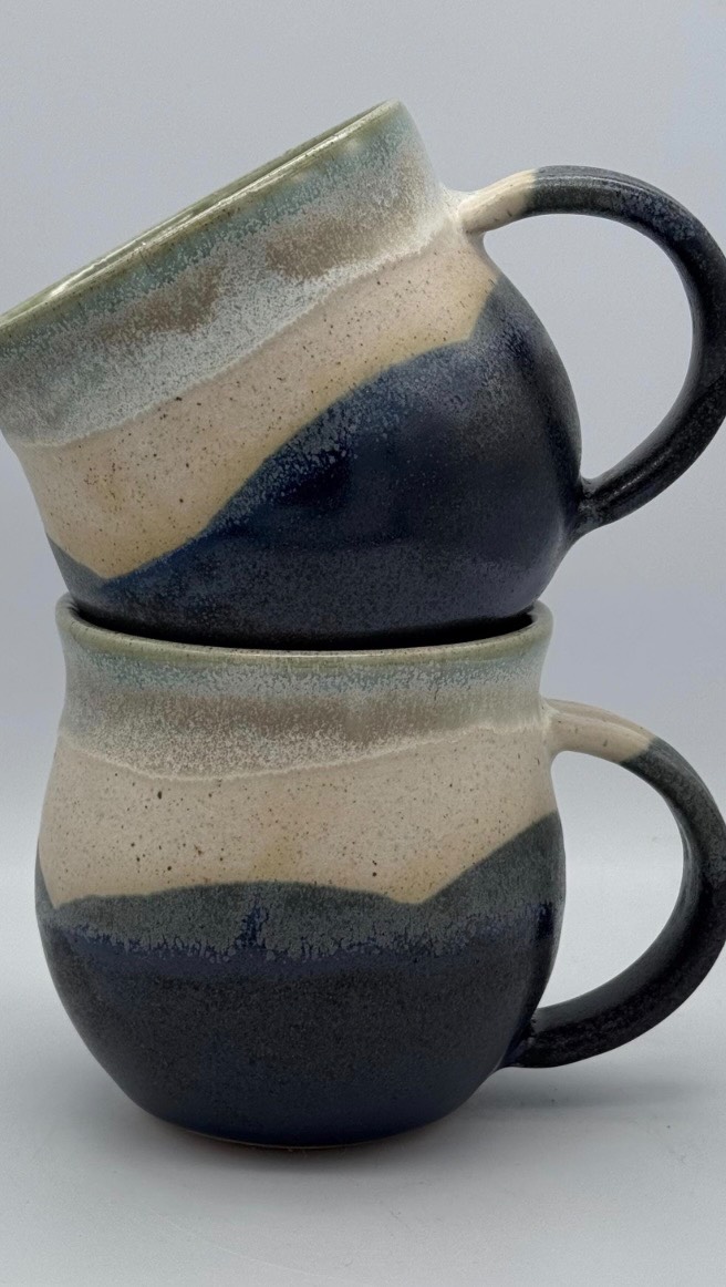 Last part of the pottery process is the glazing. Here I’m dipping into 3 glazes to create the Glen Lyon mug. A lovely mixture of satin and gloss glazes to add interest when holding the mug. I love a rounded mug as it fits nicely in your hand when using.
#CeramicProcess #StudioLife #PotteryVideos #GlazeDay #HandmadeInTheUK