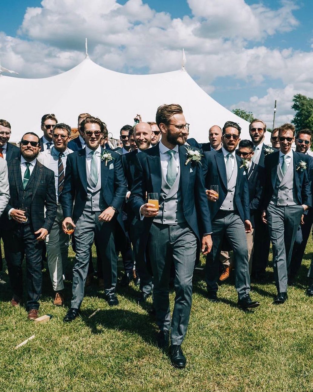 F O R T O N
•
Congratulations to the happy couple! Our Forton Navy Mohair tailcoat paired with a striped trouser and double breasted waiscoat is the perfect look for a formal wedding.
•
#2024weddingtrends #2024weddings #suithire #weddingsuits #groom #groomssuit #bride #style #tailoring #kentwedding #essexwedding #londonwedding #surreywedding #menwithclass #suitsupply #wellsuited #formalwear #hirewear #suithirekent #suithirelondon #weddingsuit #suithirecanterbury #madetoorder