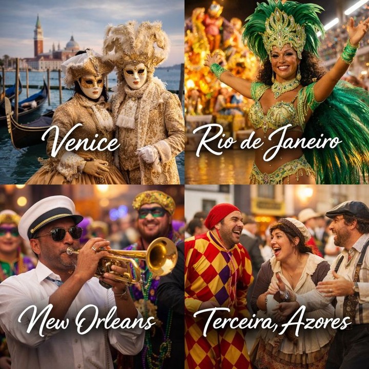 🎭 Carnaval looks different around the world—and that’s the magic.
From masked elegance in Venice, to samba-fueled nights in Rio, jazz-filled streets in New Orleans, and theatrical tradition in Terceira, Azores, each Carnaval tells a story of culture, rhythm, and celebration.
The question is… which one is your Wayyza?
✨ Love refined beauty + history → Venice
🔥 Crave nonstop energy + music → Rio
🎷 Want culture with a party soul → New Orleans
🎭 Prefer authentic, off-the-beaten-path → Terceira
Celebrate Carnaval the Wayyza way—beautifully planned, perfectly timed, and tailored to you.
📩 DM Wayyza Travel to start planning your Carnaval experience
#WayyzaTravel #CarnavalAroundTheWorld #TravelYourWay #MardiGras #CarnavalVibes