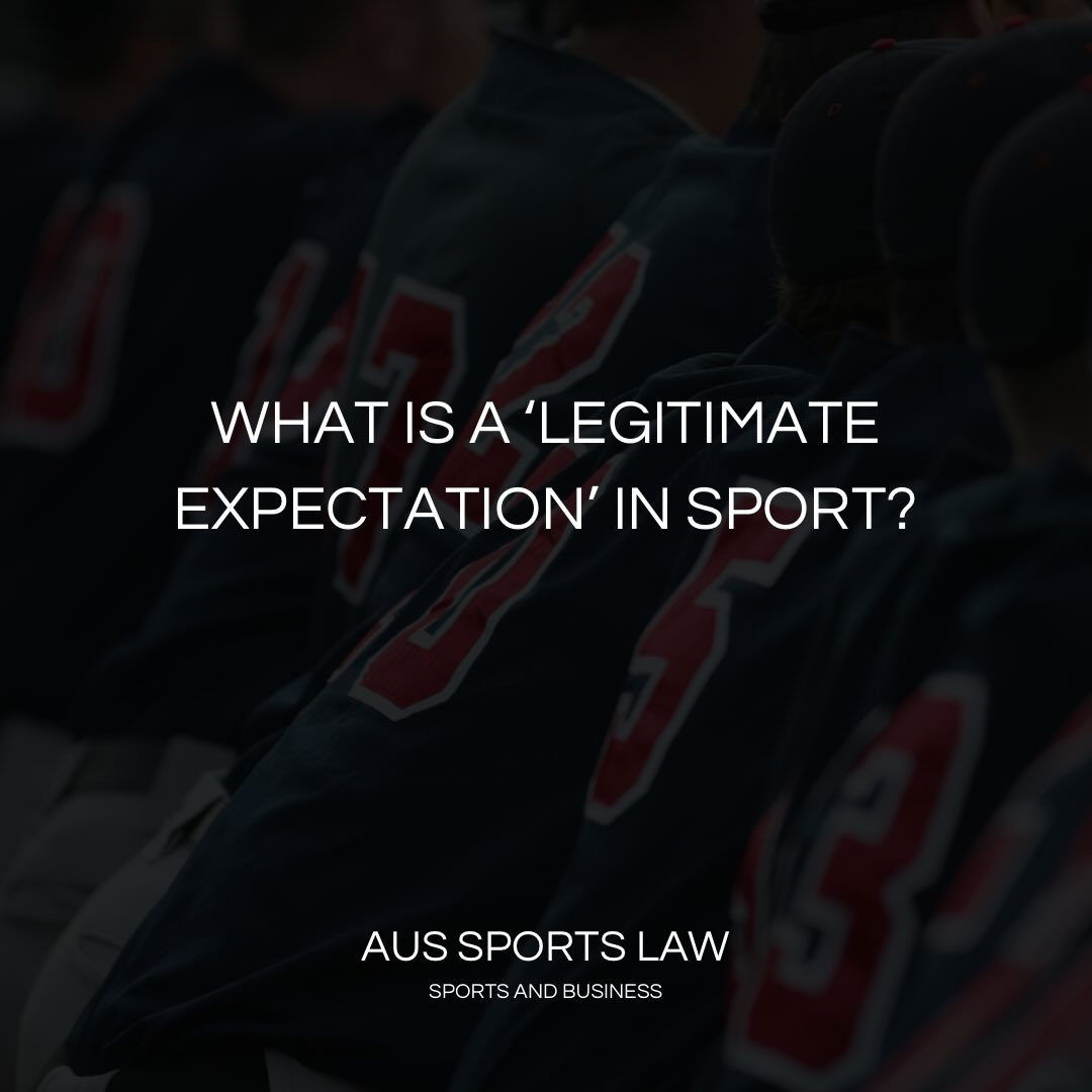 This has come up recently in the context of a retrospective change to a selection policy for a national team selection.
At the high-performance level, policies dictate where athletes compete, how seasons are built and which pathways are even open. When rules are published in mandatory terms and applied year after year, people structure their entire careers around them.
Selection disputes are some of the most stressful matters in sport. For athletes who have dedicated their lives to their craft, selection is identity, livelihood and years of sacrifice distilled into a single decision. A policy shift at that moment can reframe the value of everything that came before it.
Legitimate expectation is what protects against that. It does not guarantee selection. It guarantees that the system is applied as it stood when those decisions were made.
This is where governance, law and performance collide, and where âsmallâ policy changes can have career-level consequences.
