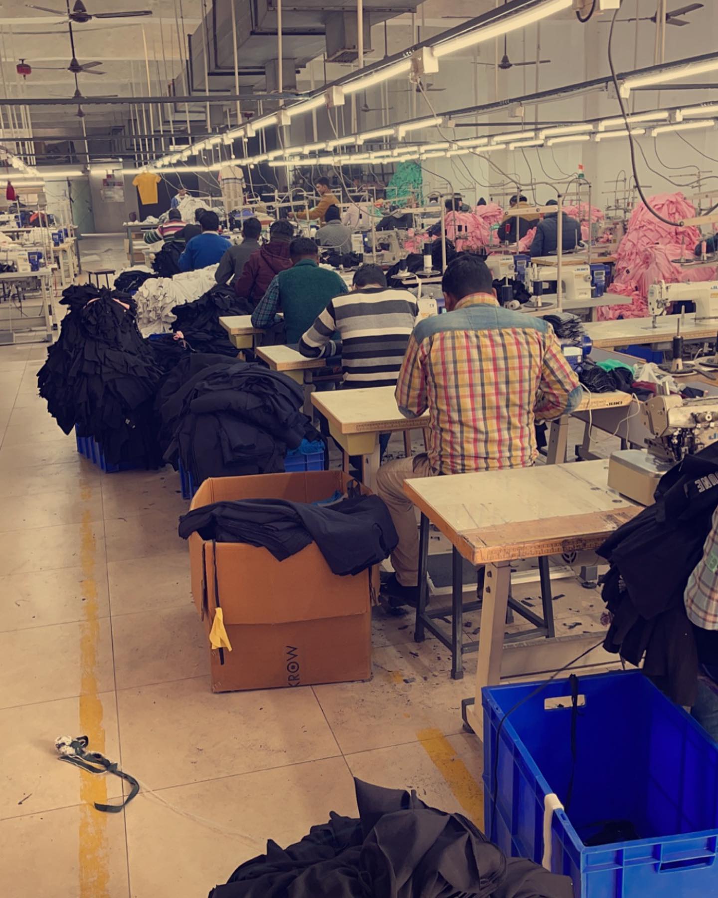 All set up with the garment manufacturing unit. 👕👕