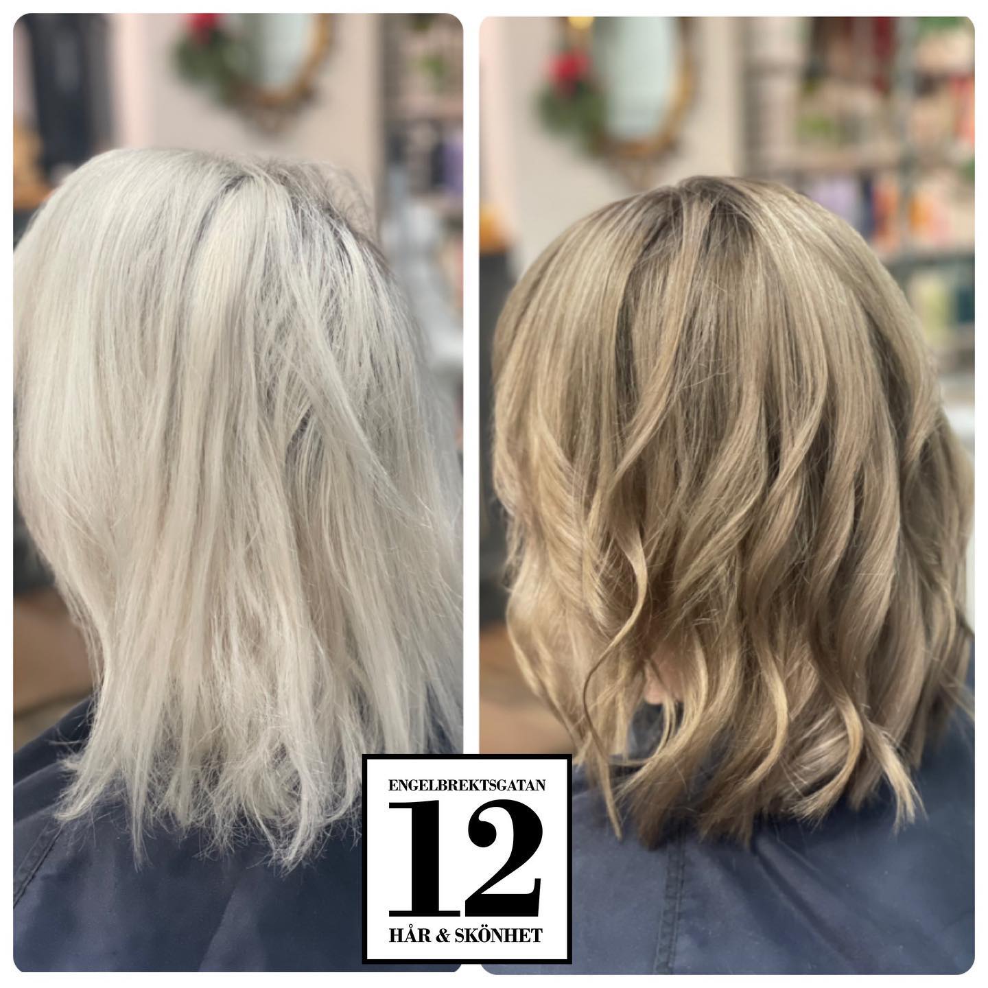 Emily ville göra nåt helt nytt idag. 🤩 Från en krispig isblond fick hon en mer naturlig blond färg och ton som matchar hennes egen utväxt. Ibland behöver man förändringar och då finns vi där och hjälper er. 😍🥰 #salongengelbrektsgatan12 #lillatorg #frisör#blondtodarkblond @jandy.1981 @hairbytanyaswe @bodyandsoulmassage_bynicha @fashionavesweden @bywe_sverige
