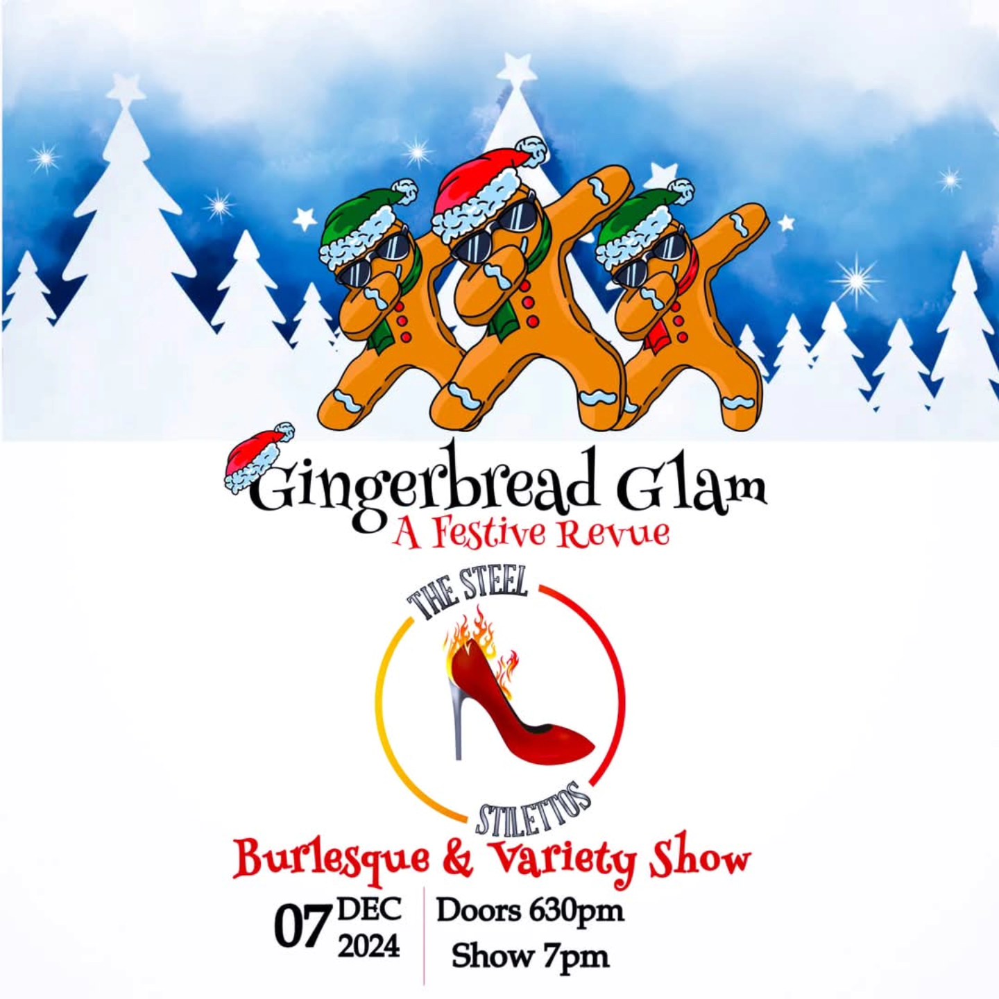 Welcome to the Gingerbread Glam Holiday Revue with The Steel Stilettos!
Step into a world where festive cheer meets dazzling creativity! Our holiday revue is a spectacular celebration of the season, filled with enchanting performances, vibrant costumes, and a sprinkle of gingerbread magic. Join us as we showcase talented artists and performers who bring to life the joy and whimsy of the holidays through song, dance, and theatrical flair with glamour!
#steelstacks_pa #thesteelstilettos #burlesque #burlesqueshow @steelstacks_pa