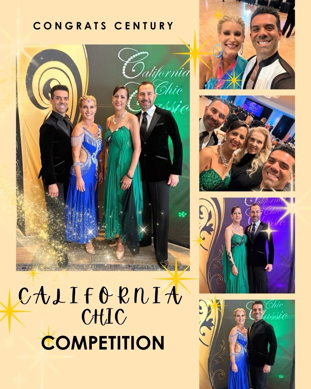 Congrats to our Century Dancesport student competitors Amanda Billett and Judy Jordan and our pro staff who made us proud at the California Chic Classic competition @californiachicclassic Thank you Heather Smith and Alex Novikov for a wonderful event!
Congrats to:
Amanda Billett:
🥇4 1st places in Smooth singles dances and 6th place Smooth Silver Scholarship
Judy Jordan:
🥈 2nd place Open Gold Latin Scholarship
⭐️ 4th in Silver Smooth Scholarship
#centurydancesport #ballroomdancing #proamdance #ballroomcompetition #orangecounty ocdance