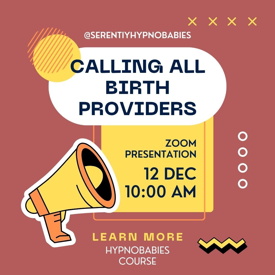 Tomorrow, Tuesday December 12th at 10:00 AM
I will be giving a short (~30 minutes) presentation via Zoom about the Hypnobabies course I teach. This is for OBs, midwifes, doctors, and doulas to learn what hypnosis is, more about the course, and you'll be invited to join in a relaxation technique.
If you'd like to join, please DM for the zoom link.
Hope to see you tomorrow! Please share with anyone you think would be interested.
#hypnobabies #birthclass #alaskamidwives #alaskamidwife #birthprovider #alaskabirth #hypnobabiesbirthclass #prepareforbirth