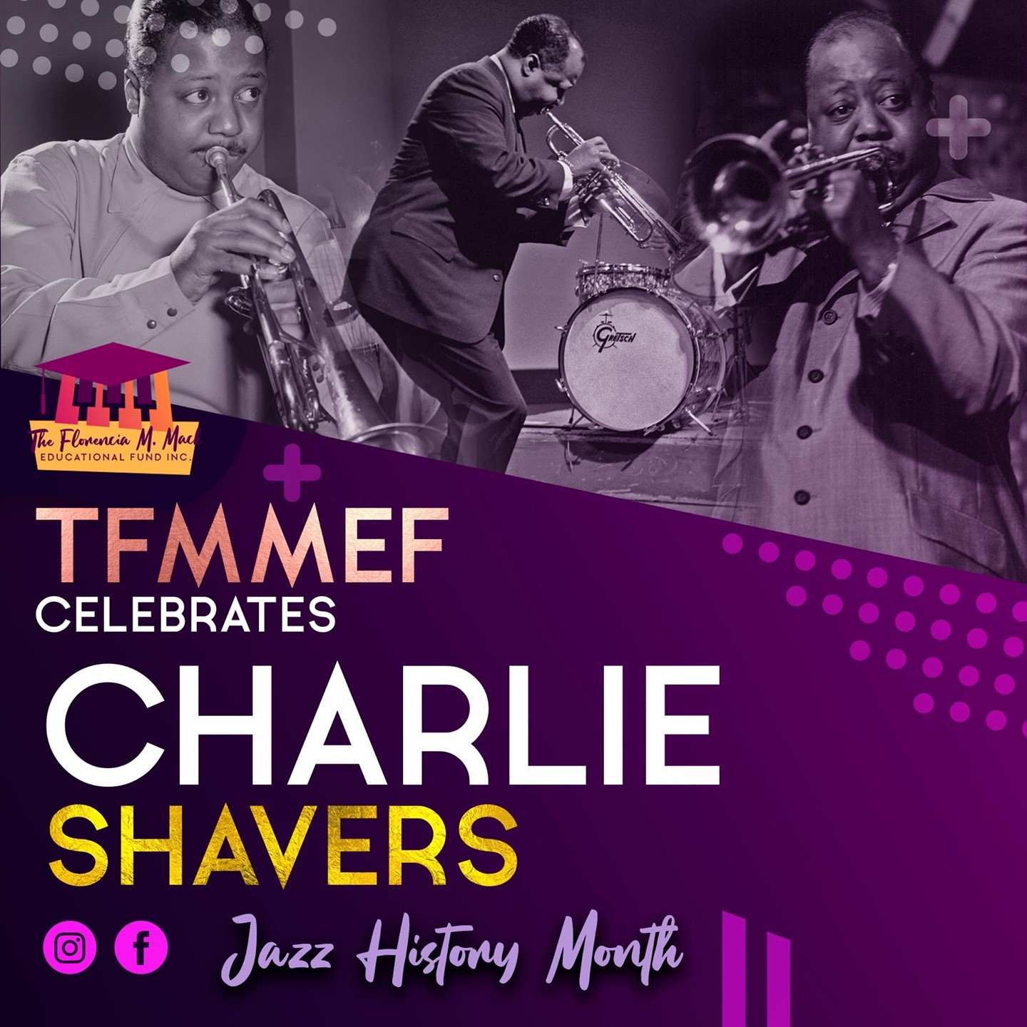 TFMMEF celebrates Charlie Shavers, an American Trumpeter, Vocalist, and Composer. "After Charlie, there's nothing left to play." - Billy Butterfield
#jazzmusicmonth #musiciansmatter #musicsaveslives #musicmajors #clefclubofphiladelphia #kimmelcenter #estherboyerschoolofmusic #curtisschoolofmusic
