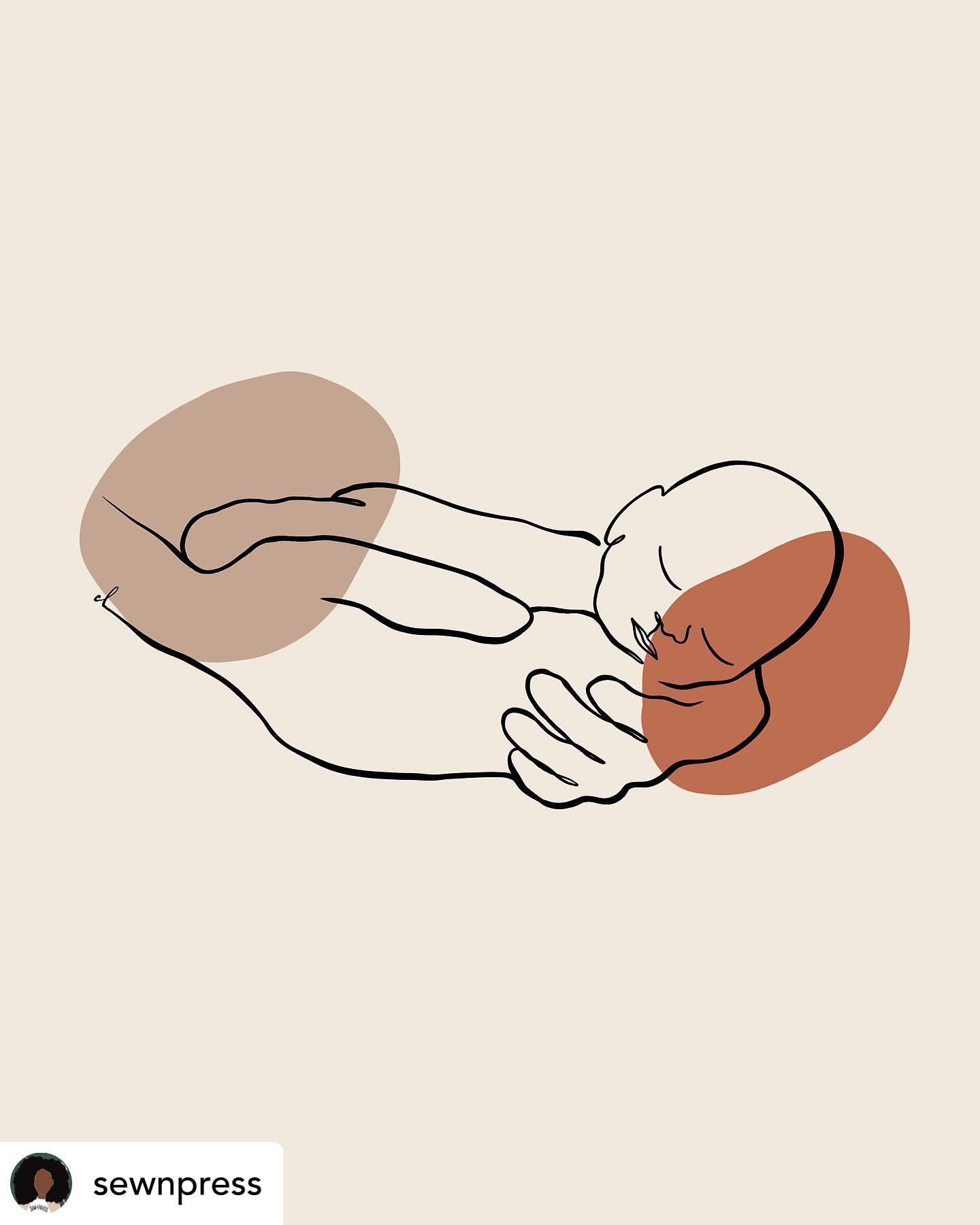 That little life that changes everything ✨
—————
Art by: @sewnpress