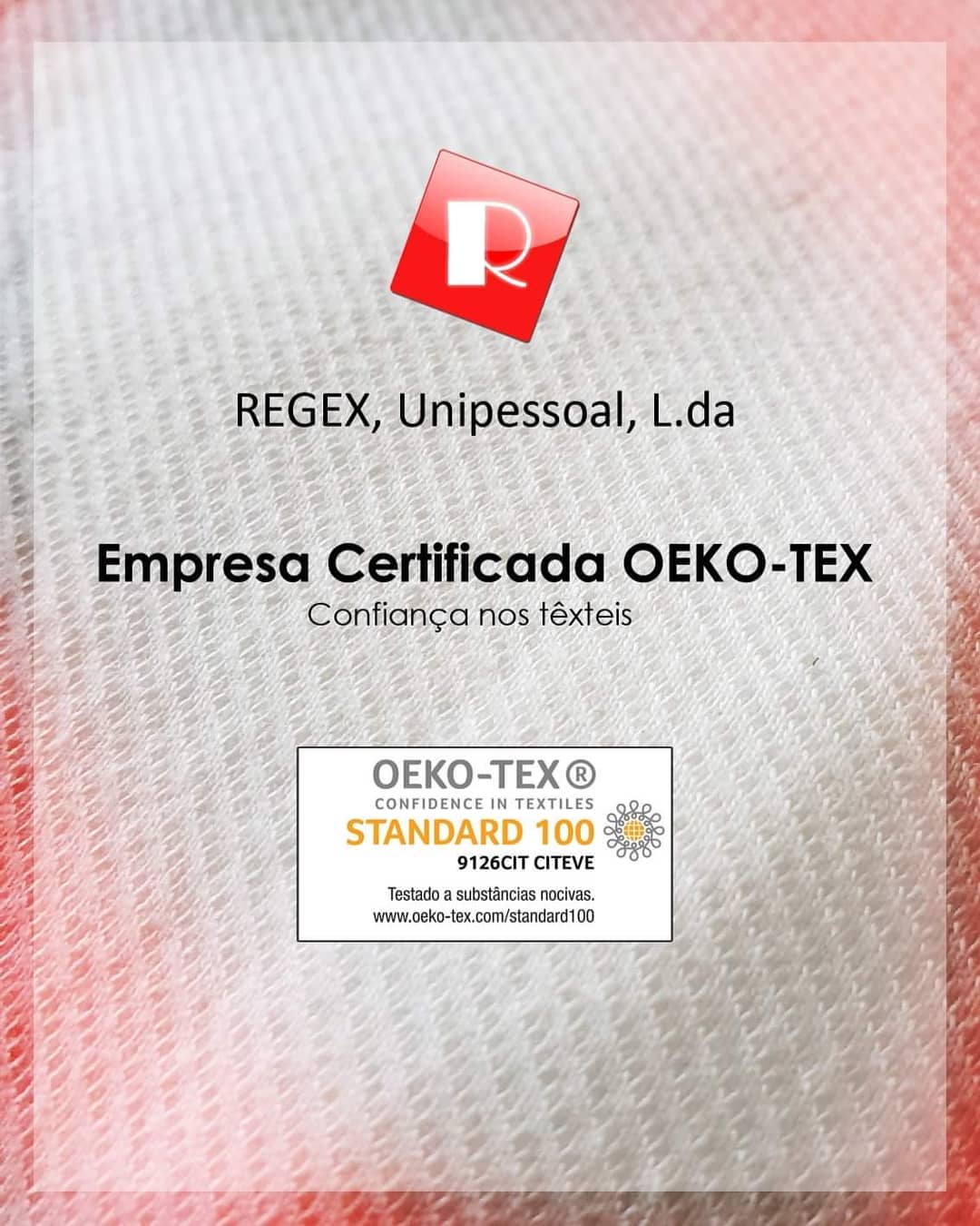 De modo a reforçar a nossa posição no mercado têxtil a REGEX vem por este meio informar que já se encontra certificada com OEKO-TEX Standard 100.
O objectivo é oferecer, aos nossos clientes, garantias de um serviço de qualidade e demonstrar total confiança nos artigos comercializados.
Caso necessite de informação adicional por favor não hesite em nos contactar.
.
#oekotex #certificate #regex #textiles #textil #moda #fabrics #malhas #tecidos