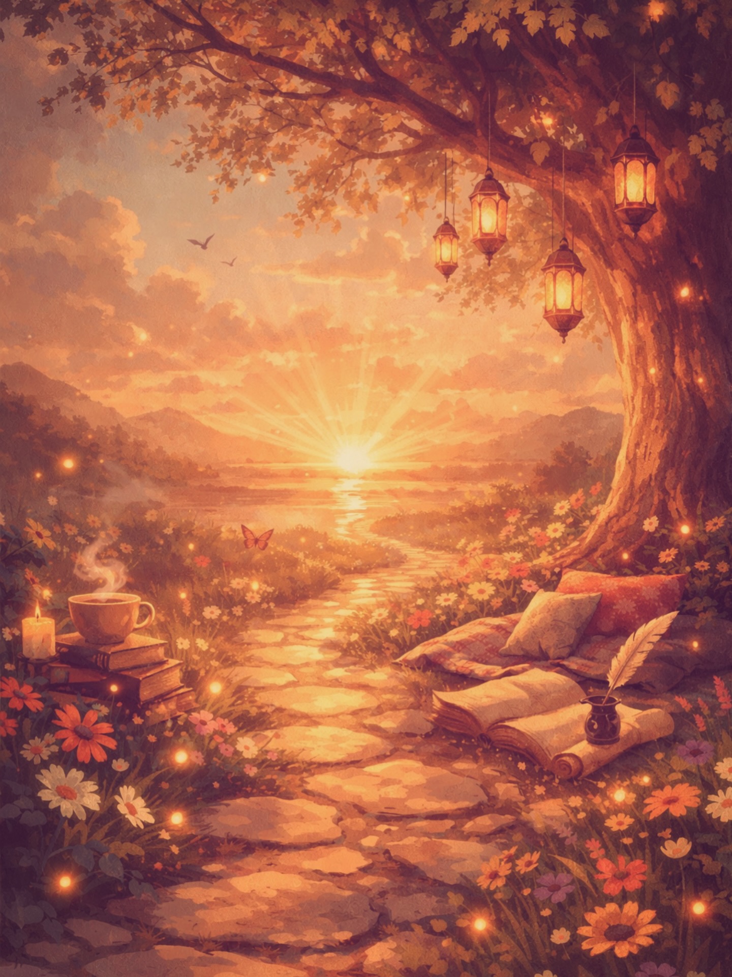 came across this beautiful image the pathway to spring. And whilst I’m absolutely not in any rush through winter, the picture seemed too cute not to share. ✨ #spring #cozy #bookworm #hygge