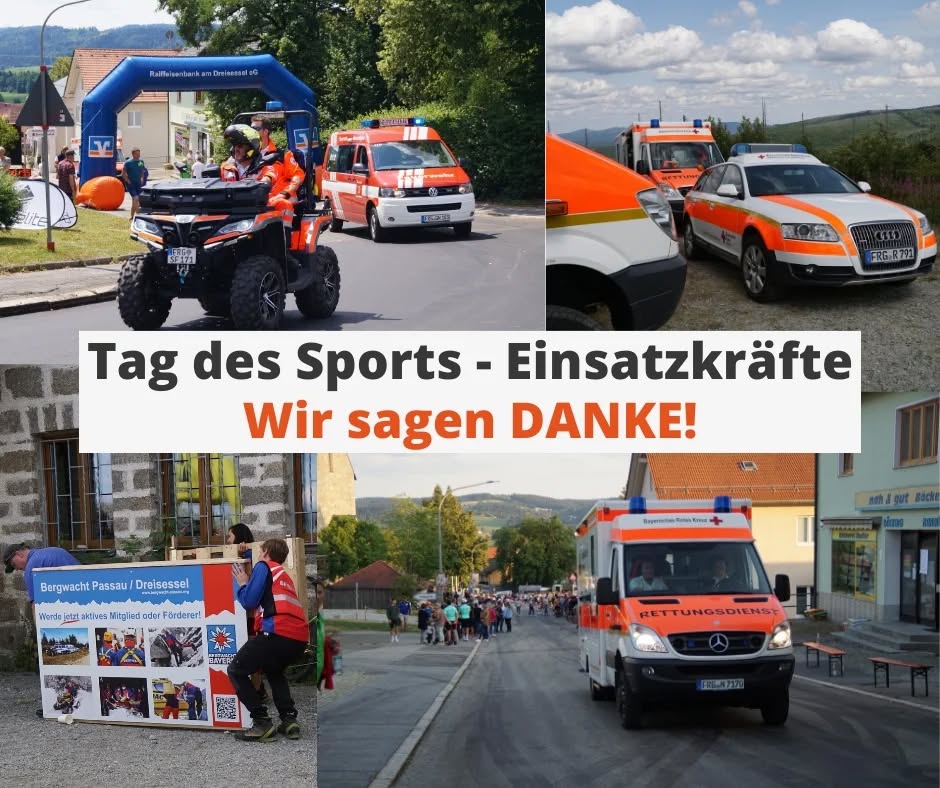 Auch in diesem Jahr sind am Tag des Sports die Einsatzkräfte natürlich wieder vor Ort! 👍⛑️
Ohne Euch wäre dieser Tag nicht durchführbar!
Vielen Dank an Euch alle:
- Gemeindefeuerwehren 🚒
- Bayerisches Rotes Kreuz Kreisverband FRG 🚑
- Bergwacht Passau/Dreisessel 🚨
@dreisesselgemeinde
#tagdessports #quälspassamdreisessel #quaelundspielspass #quälspass #einsatzkräfte #feuerwehr #bayerischesroteskreuz #bergwacht #dreisesselgemeinde #dreisesselberg #dreisessel