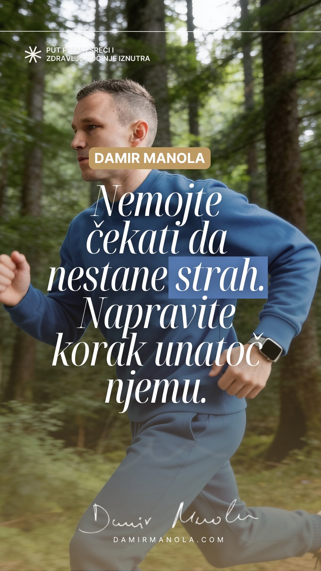 OVE GODINE NAPRAVITE NEMOGUĆE.
Nemoguće nije ono što ne možete.
Nemoguće je ono u što još niste povjerovali.
Ove godine nemojte ponavljati isti život
i očekivati drugačiji rezultat.
Nemojte čekati da nestane strah.
Napravite korak unatoč njemu.
Jer granice koje vidite nisu stvarne.
Stvarne su samo odluke koje još niste donijeli.
Ako želite napraviti stvarni pomak u svom životu, posjetite moju web stranicu i YouTube kanal.
#napravitenemoguće #svjesnaodluka #unutarnjasnaga