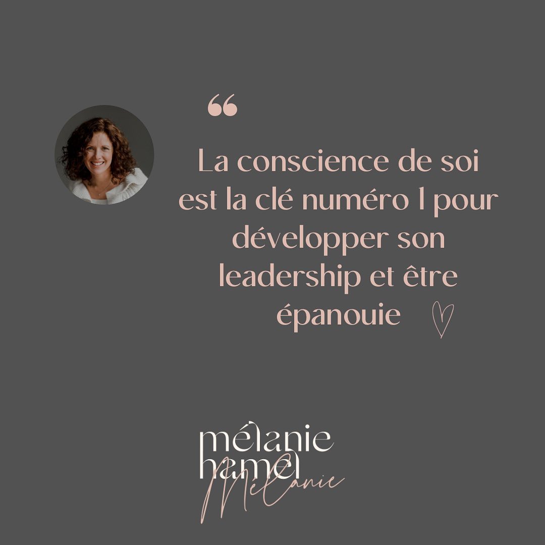 Aimeriez-vous développer davantage votre leadership? ✨
Assumer son leadership, c’est assumer qui nous sommes, nos décisions, nos actes et s’engager dans ce qui compte vraiment pour nous!
Pour plusieurs la sphère professionnelle est importante et aussi source de frustration. Si vous aviez à noter (entre 1 et 10, 10 étant très élevé) votre niveau satisfaction du travail dans votre vie, quel serait-il? Que pouvez-vous faire pour l’augmenter de 1 point? Ce sera déjà un début!