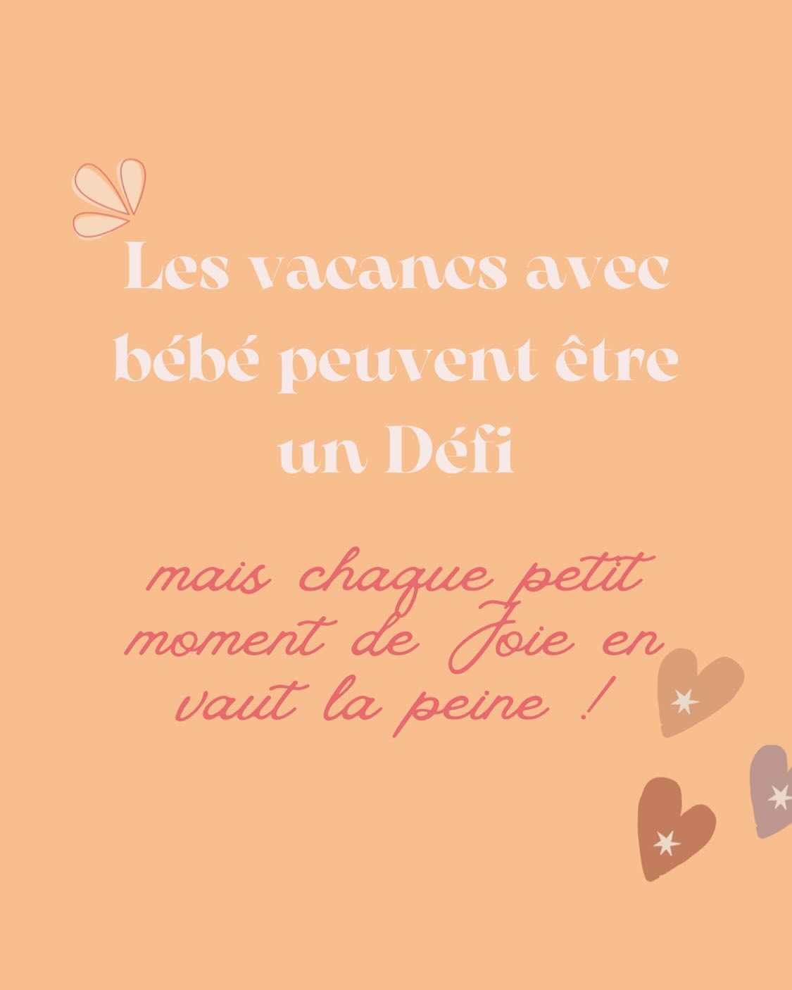 💨Souffle… Respire un bon coup !✨
Oui les Vacances peuvent vite être sources de stress ! Entre réfléchir à toute l’organisation, le stress de savoir si on n’oublie rien, si bébé va bien s’adapter, est ce qu’on sort ? Est ce qu’on lâche prise et on jette la montre ?
Laisse-toi porter ! Bon oui je sais … besoin d’organiser un minimum tout ça, peu importe la durée du séjour ! Mais pour t’aider … un post arrive tout bientôt !
Alors c’est facile à dire, mais profite de ces instants qui ne se répéteront pas, qui resteront gravés (peut être selon son âge 😅) dans la tête de ton bébé mais aussi dans la tienne et ce n’est pas moins important ! Crée des souvenirs, mets toi à la place de l’enfant que tu étais il y a quelques années … et « photographie » dans ta tête chaque petite seconde de vie si précieuse ❤️
Belles Vacances !
#vacances #vacancesenfamille #vacancesavecbebe #lacherprisematernel #stopculpabilite #maman #enfamille #famille #amour #joie #angouleme #charente #larochefoucauldtourisme #larochefoucauld #chasseneuil