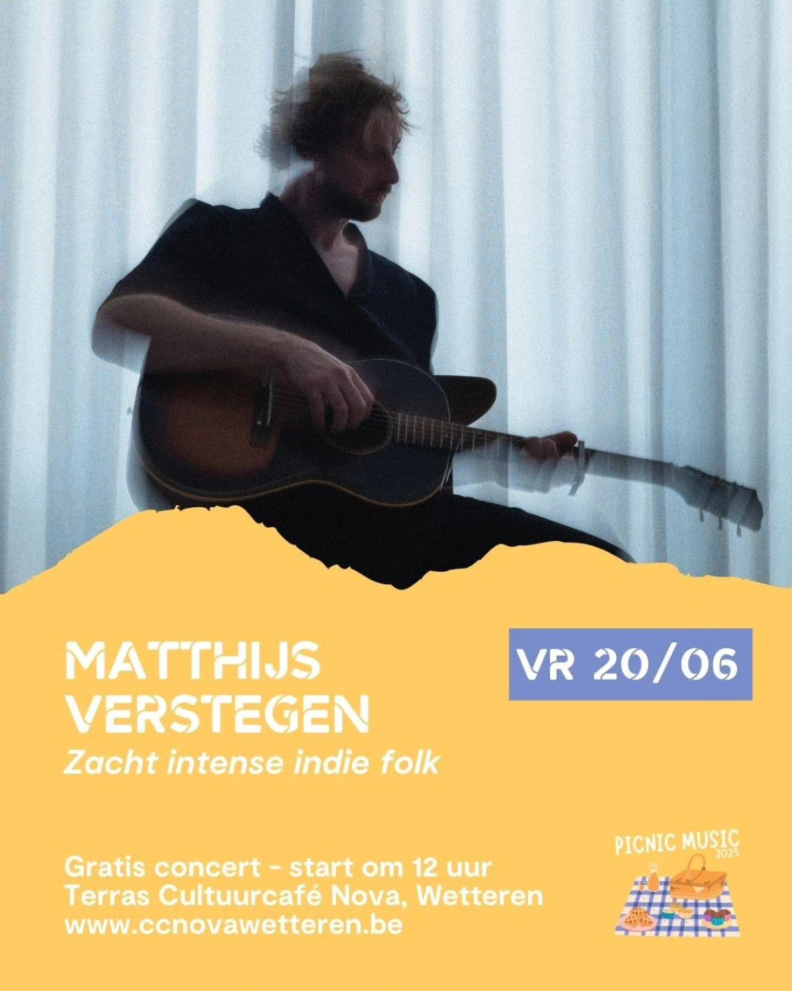 Volgende week vrijdag speel ik de eerste officiele show onder mijn eigen naam. Kom af, breng uw lunch mee, t ga tof worden! Suggesties voor een covertje zijn nog zeer welkom...
#indiefolk #singersongwriters #wetteren #lunchconcert #accousticguitar
