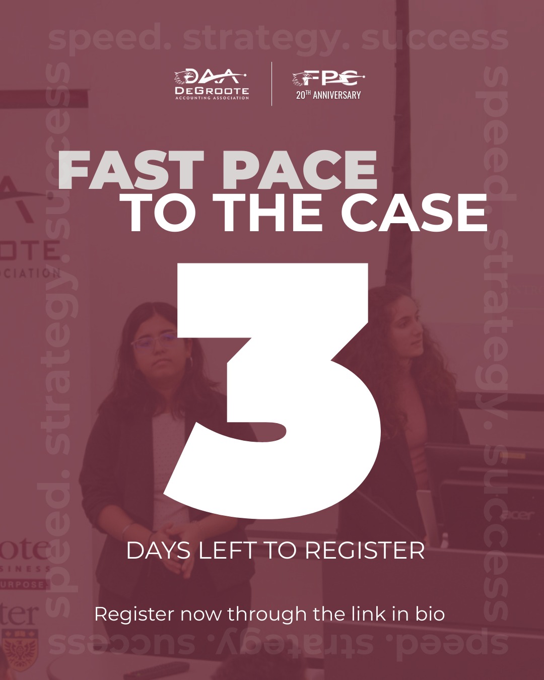 Only 3 days left to register!!!
Fast Pace to the Case is almost here, don’t miss your chance.
🔗 Register now via the link in bio.