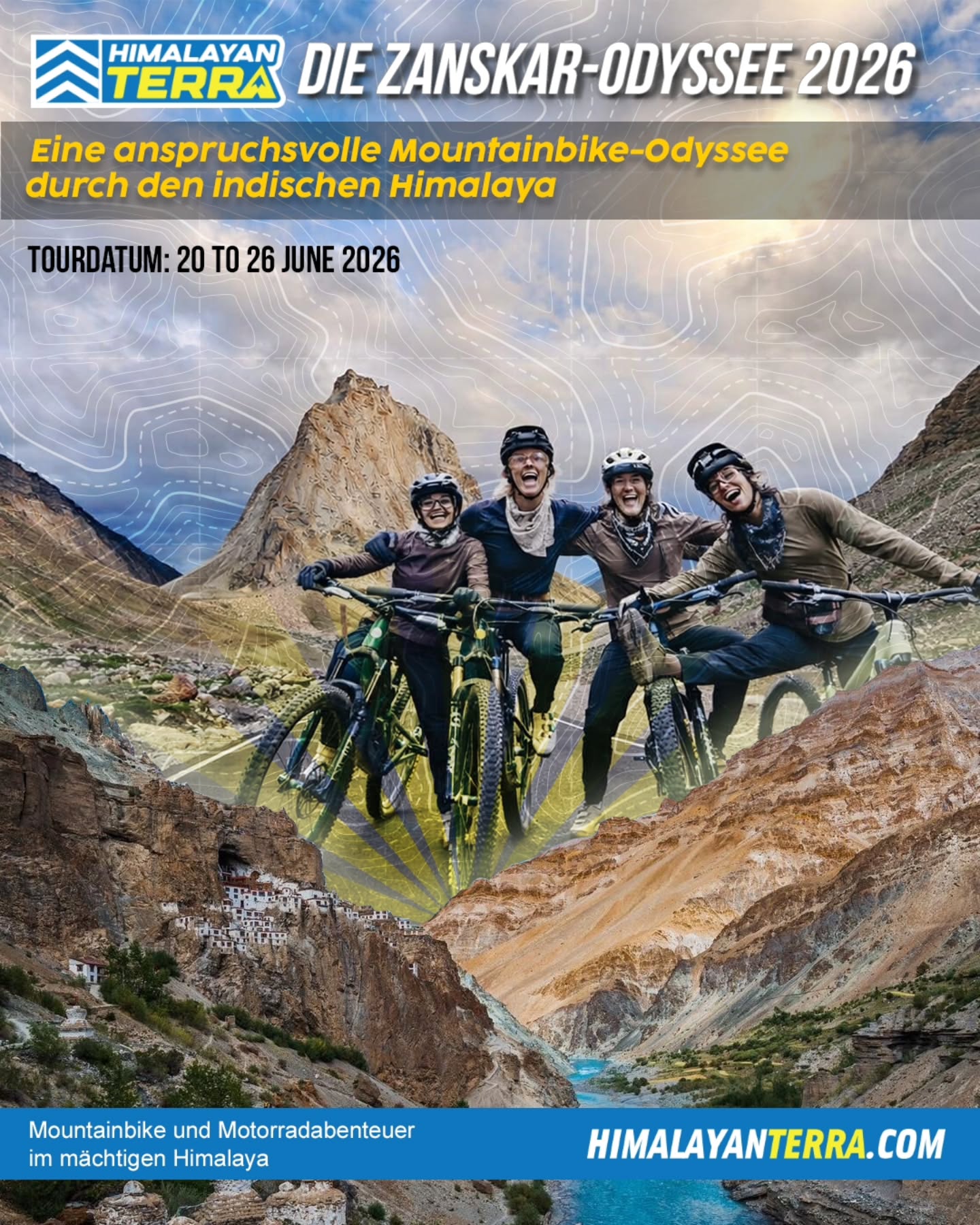 Erleben Sie mit @himalayanterra ein unvergessliches Mountainbike-Abenteuer tief im indischen Himalaya. Von Solang Valley geht es durch die wilden Landschaften von Lahaul bis ins abgelegene Zanskar. Zelten Sie an türkisfarbenen Flüssen, bezwingen Sie hohe Pässe und sammeln Sie Erinnerungen fürs Leben. Besuchen Sie Gonbo Rangjon und das Phugtal-Kloster und beenden Sie Ihre Reise in Padum, dem Herzen von Zanskar. Kontaktieren Sie uns, um diese Tour zu buchen.
www.himalayanterra.com
#HimalayanTerra #mountainbiking #zanskar #travelindia #explorehimalayas @gmbnaufdeutsch @germany.explores @germanyinindia