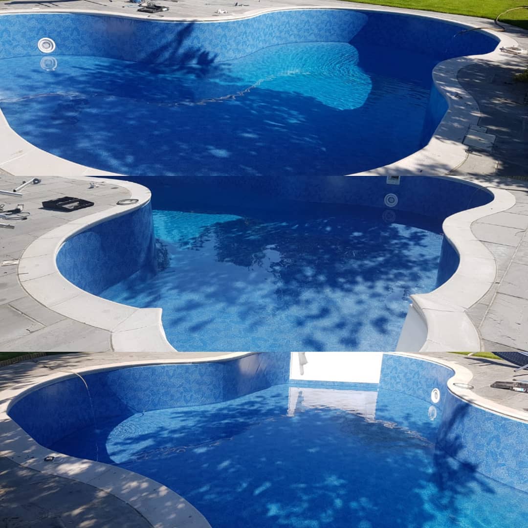 New liner install. Any shape size catered for!
#swimmingpool
#pool
#newliner
#swimming
#sunready
#familyrunbusiness
#getyourquotetoday