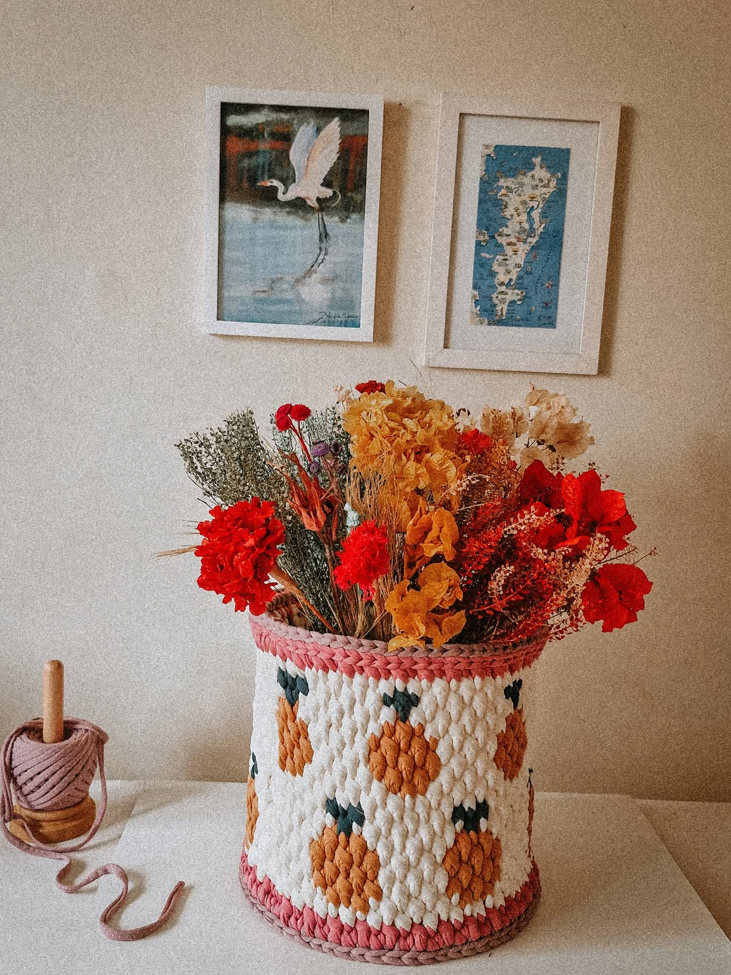 Não vou apreciar essas belezas sozinha...
#cestaria
#homedecore
#fiodemalha