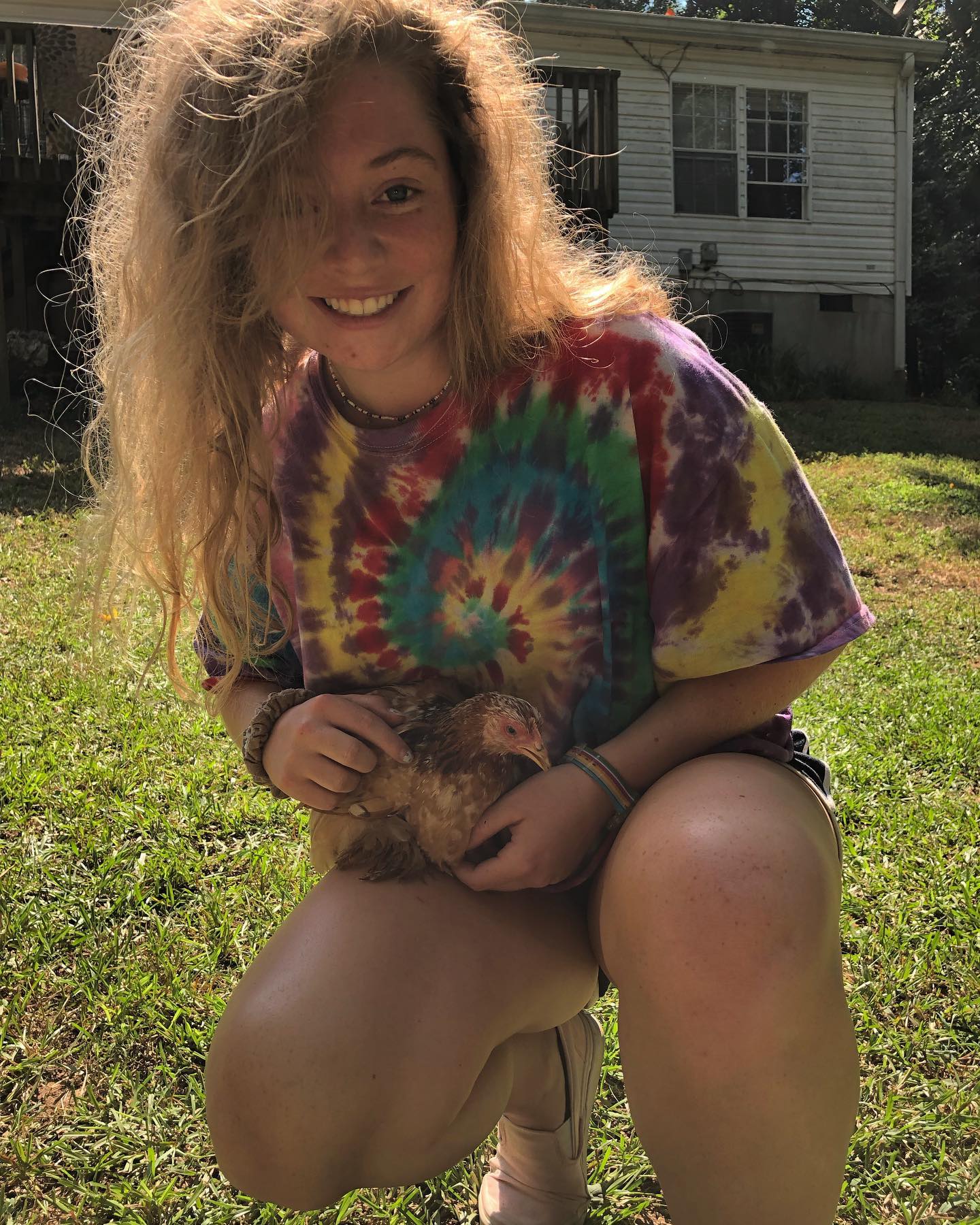 And this is the day I decided I needed a pet chicken in my life #bffs