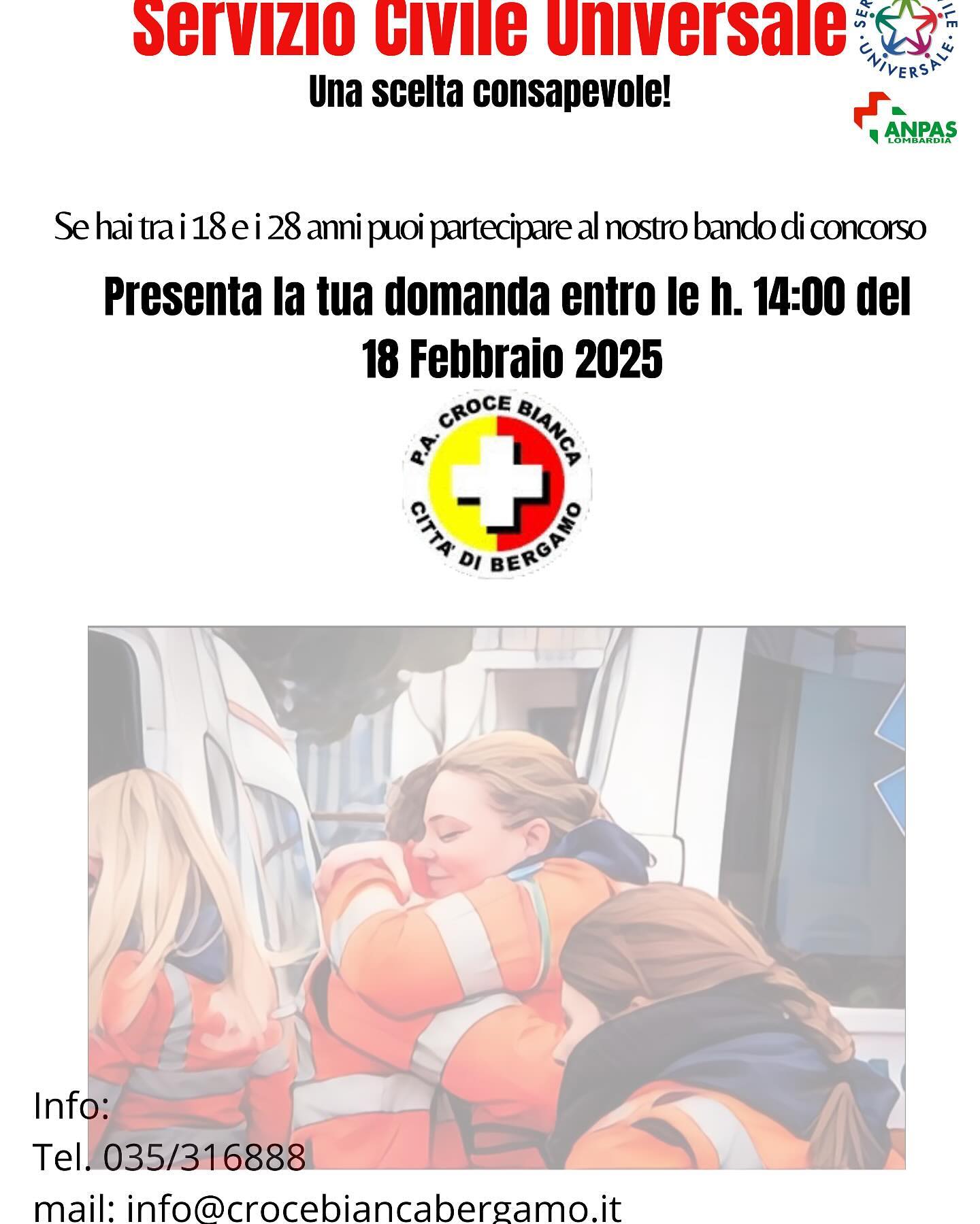Vieni con noi!
Servizio Civile Universale 2025!