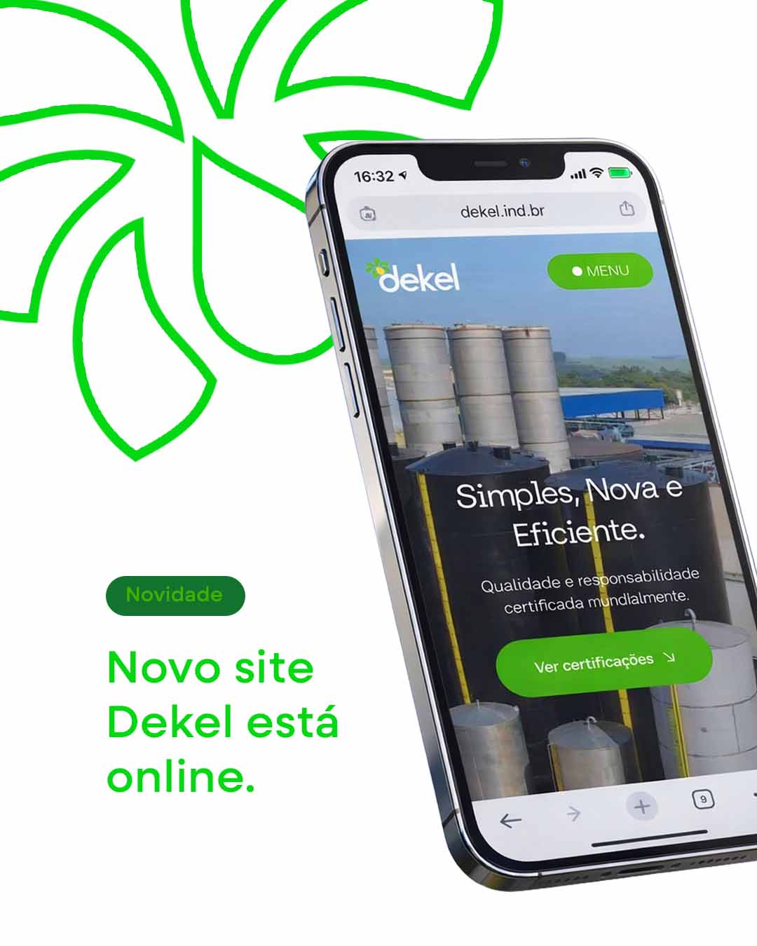 A Dekel Agroindústria apresenta seu novo site oficial, desenvolvido para oferecer uma navegação mais moderna, clara e funcional, reunindo informações completas sobre a empresa, seus produtos, processos e diferenciais.
🔗 Acesse: www.dekel.ind.br/trabalheconosco
Além do novo layout, o site passa a contar com uma área dedicada a oportunidades de trabalho, permitindo que profissionais interessados se candidatem diretamente às vagas disponíveis e façam parte do time Dekel.
A iniciativa reforça o compromisso da Dekel com a transparência, a inovação e a valorização de pessoas como parte essencial do crescimento da empresa.
👉 Conheça o novo site e acompanhe nossas oportunidades: www.dekel.ind.br
#DekelAgroindústria #Institucional #NovoSite #TrabalheConosco #Carreiras #Agroindústria #Inovação