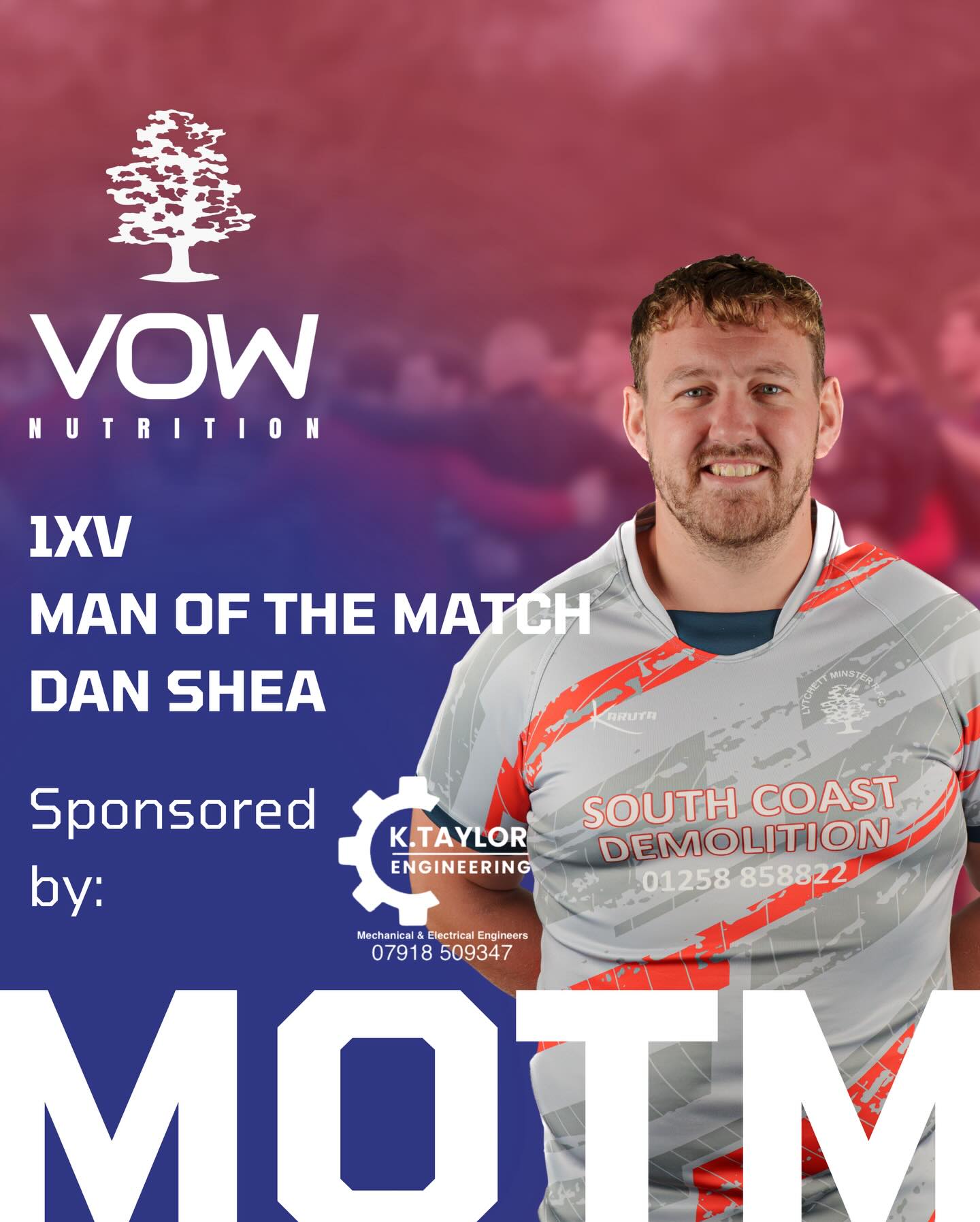Dan Shea takes MOTM this week for the 1XV. He fronted up with physicality and his carries in second half gave us consistent front foot ball. He grabbed a try too 🙏🏻
Goudie takes Member again as he sees his conversion attempt get charged down in front of the posts 😢
Over at Blandford, Dale takes MOTM for moving to 10 from hooker and playing well. Good kicking and some decent handling 🪢
Dan was our Member for dropping the ball over the line so we didnt score 👎🏻
MOM