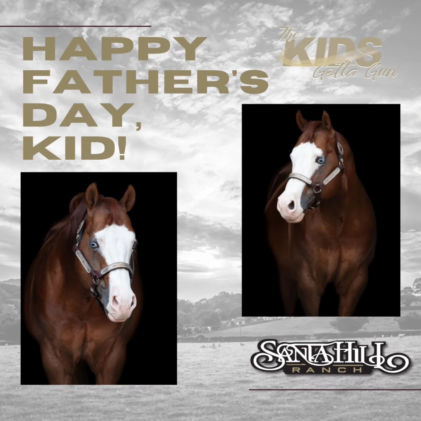 Happy Father's Day to Kid and all the other Dads out there! We hope you have an amazing day!
#nrhastallion #stallion #santahillranch #fathersday
