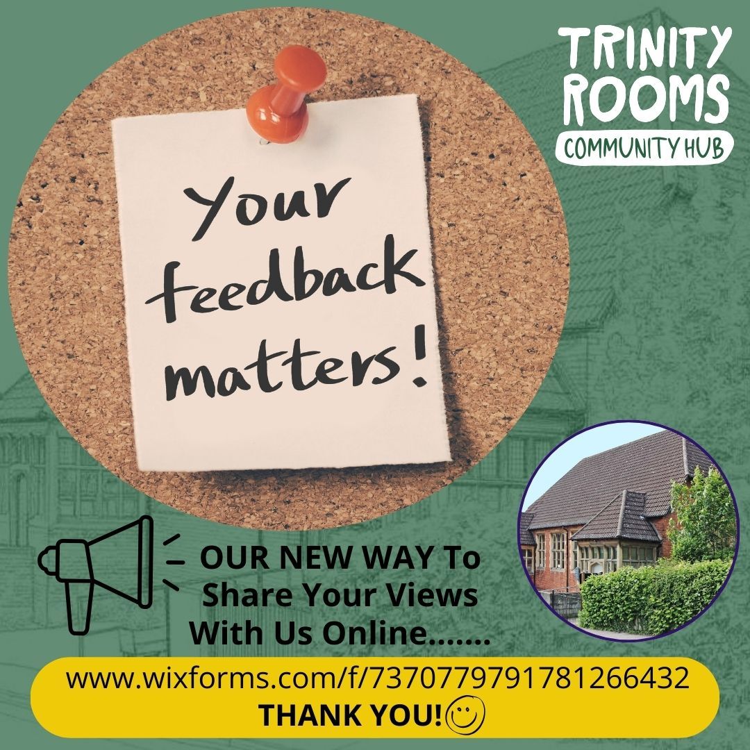We have a new way for you to share your suggestions and feedback for our Trinity Rooms with a new very quick and short online form you can fill in at your convenience.
You can of course still also write your suggestions on paper and post them in the black post box at the entrance porch. Whichever way you prefer we'd love to hear from you!
Give Your Feedback Whenever Suites You at the following link - it takes just seconds so why not give it a go today:
www.wixforms.com/f/7370779791781266432
Thank You.
#Stroud #SupportingLocal #Community #FeedbackWanted #Gloucestershire