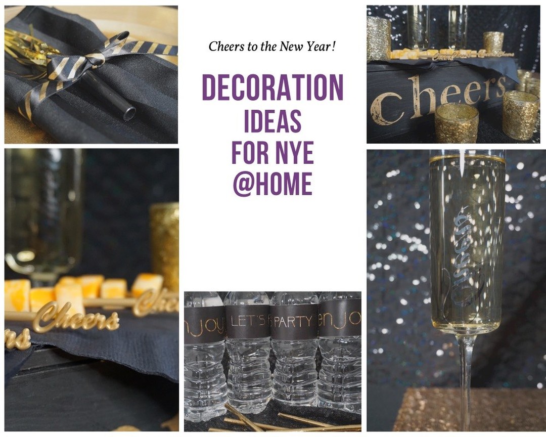 Thank You to @ariannaskloset for having us on her #TipTuesday for Celebrating NYE at Home. #stayhome #pandemicparty
You made it through to 2021 doing it in a "big" way all from your home.
(Candles, Champagne glasses, Cheers banner, and Water bottle labels all created by Kontour Events)
Things look a lot different this year. Birthdays, Social Gatherings, Holidays. And New Year's is no different. How to have a great intimate night with the people in your home? Read below for a phased New Year’s Eve party.
1. Start the evening off this year with some light bites, a charcuterie tray and some bubbly. Try pairing different cheeses with wine and champagne
2. Move to the next part of your evening - a good meal. You've been inside for awhile, so I'm sure you have some recipes you still want to try. Or make your go-to New Year's Eve traditional meal. You can create a table with sequins, plate charges, festive napkins, and decorative pillows
3. Now it's time to cut loose in the Living Room. Break out the balloons; you can purchase them everywhere. We have stayed on trend with a common NYE theme of black and gold, with gold metallic balloons and a Cheers banner. Crank up the music and watch your local TV station for the official countdown and blow your whistles at the stroke of 12:00am. Don't forget to Hydrate after your cocktails with some custom water bottle labels to that remind you to "Let's Party" and "Enjoy"
#kontourevents #kontoureventmgmt