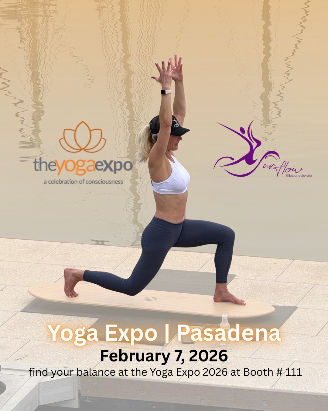 Presence. Awareness. Strength. SurFlow guides you to cultivate all three in a way that extends beyond the mat. On the board, you learn to listen to your body, meet each challenge without judgment, and turn each wobble into growth.
Every movement teaches you to stay grounded, strengthen your core, and deepen your connection to yourself. This is more than a practice. It is a way to move through life with clarity and balance.
✨ Join me in person at the Yoga Expo 2026, Booth #111 or experience 45 minutes of SurFlow 10:15AM at the main stage area. Come explore SurFlow, connect with your body, and find your balance. @yogaexpoworld
#SurFlow #YogaExpoLA #MindfulMovement #WellnessCommunity #YogaInspiration #FlowAndElevat #theyogaexpo, #yogaexpoworld #Pasadena #yogajournal