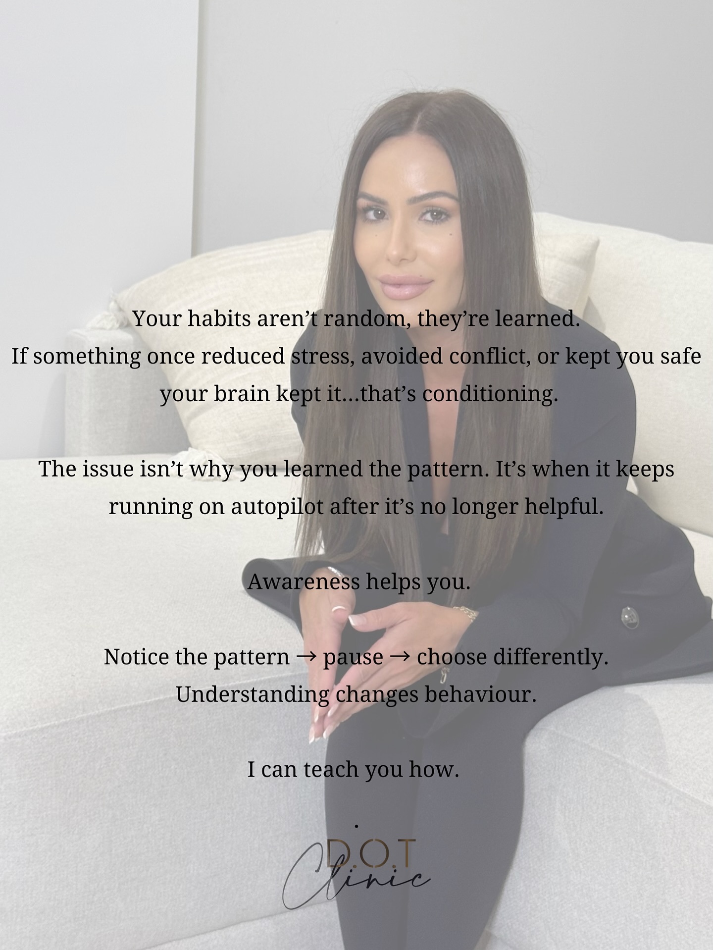 Most of what you do today was shaped by an earlier version of you. Your nervous system learned what worked, what protected you, and what helped you get through so it kept using it.
The problem isn’t that those responses exist.
It’s that they can stay on repeat even when your life has changed.
#Counselling #Therapy #SelfLove