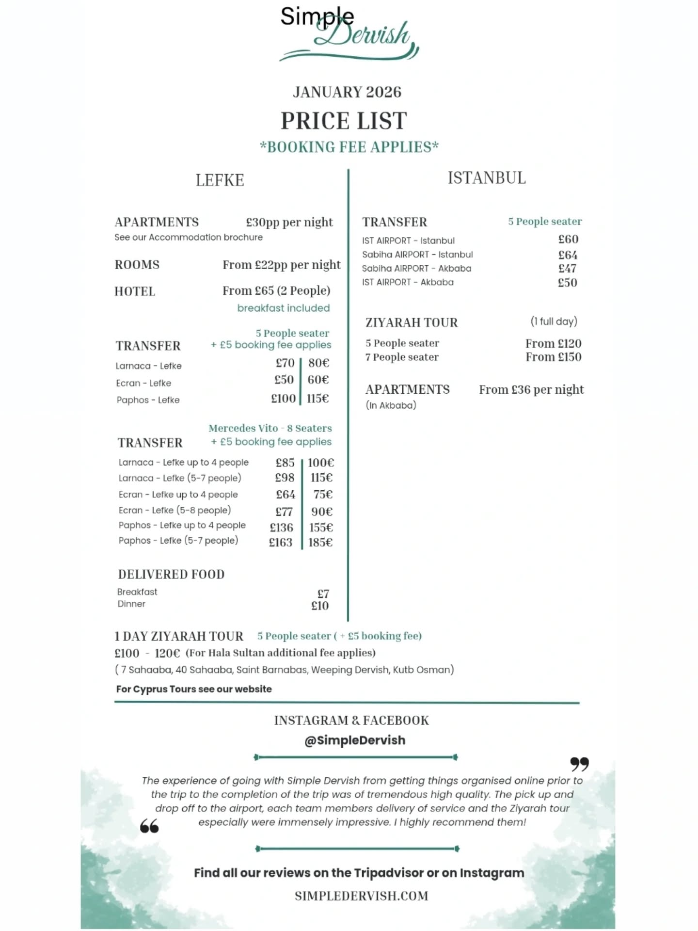 Bismillah, 2026 new price list and new offers!
For those needing a room this Ramadan, we have rooms available. Contact us for availability.
We also can provide Suhur or Iftar if needed.
Pop us a message and let's get everything ready for you inshAllah.
.
.
.
#islamictravel #muslimtravelers #naqshbandihaqqani #naqshbandiyya #naqshbandi