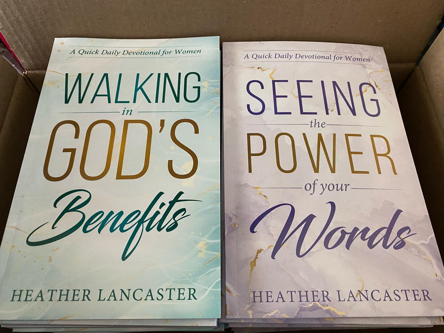 We’re all ready for the official launch of Walking In God’s Benefits on Tuesday. I have copies of both books for anyone locally that wants to get them directly from me. #MakeLifeBetterIn30Days #devotionals #PraiseJesus