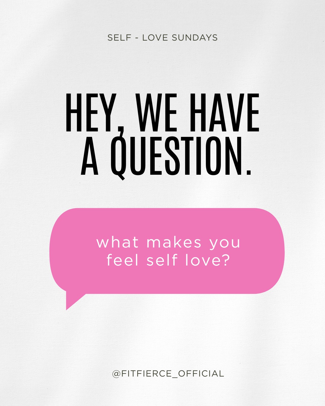 Self-Love Sunday. 💕
We want to know what makes you feel self love. Let us know in the comments below! ⬇️